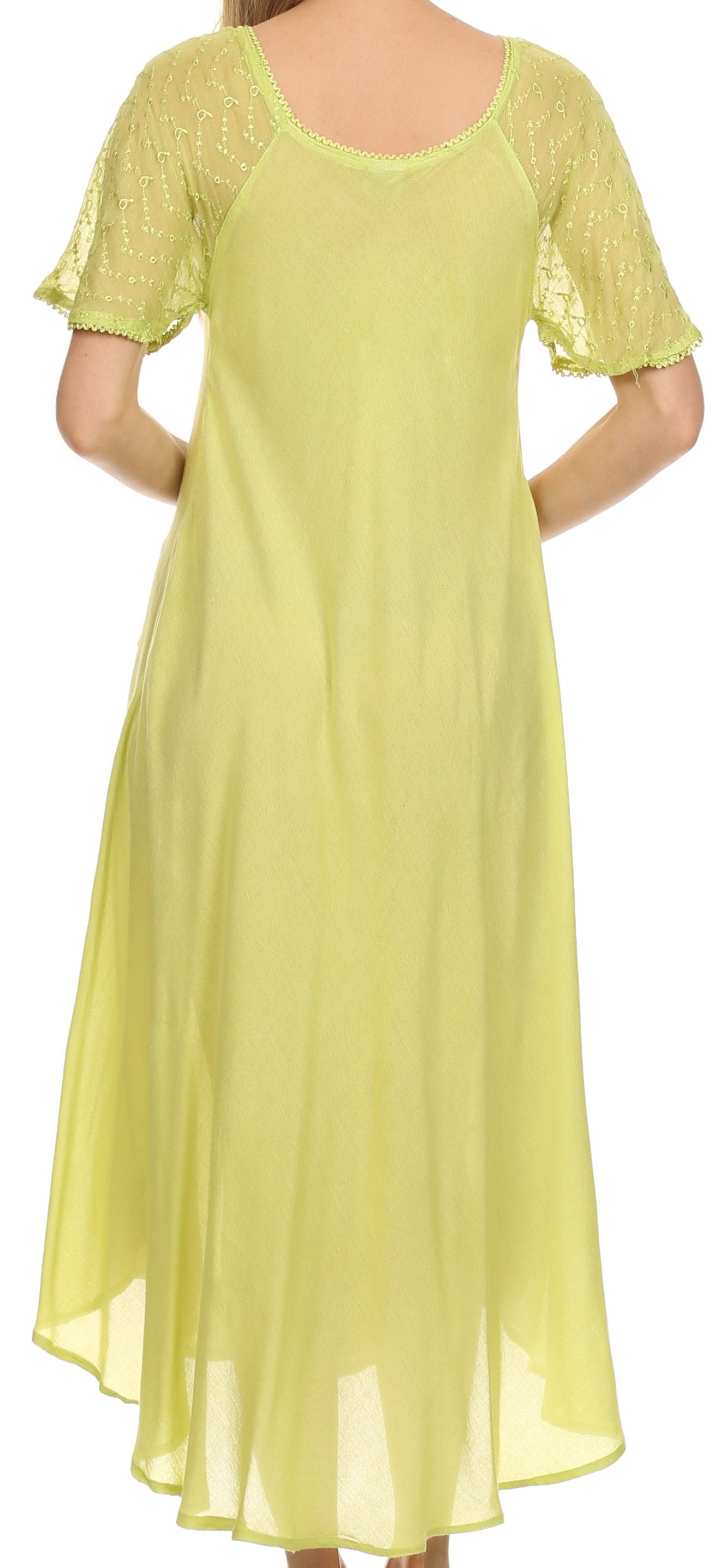 Sakkas Kai Palm Tree Caftan Tank Dress / Cover Up - Concordia Style Boutique