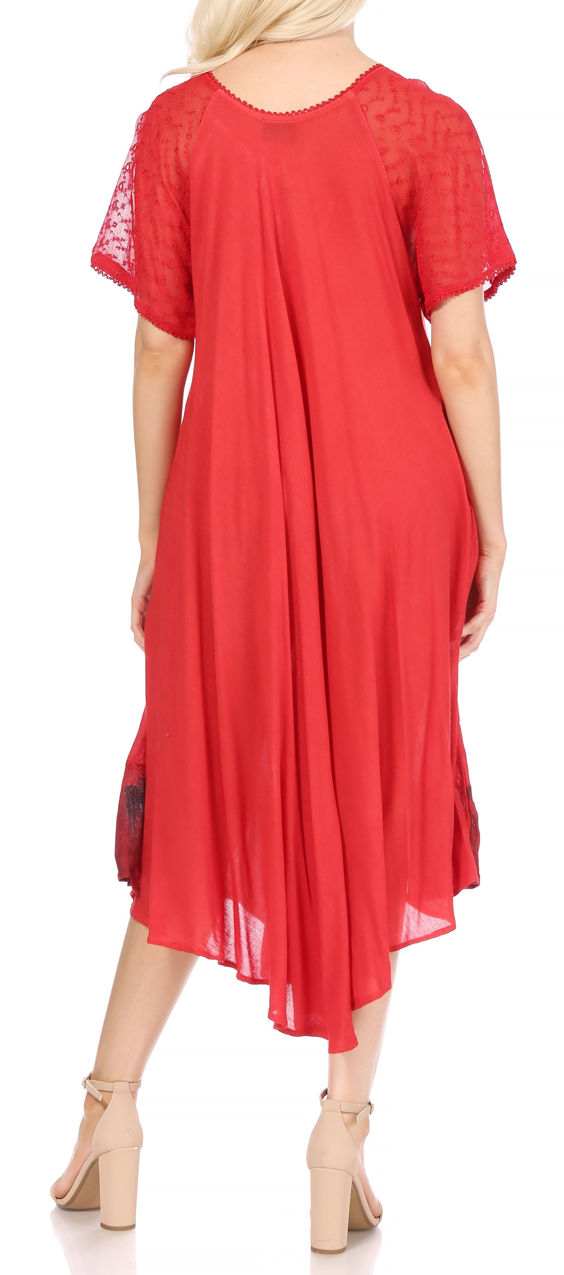 Sakkas Kai Palm Tree Caftan Tank Dress / Cover Up - Concordia Style Boutique
