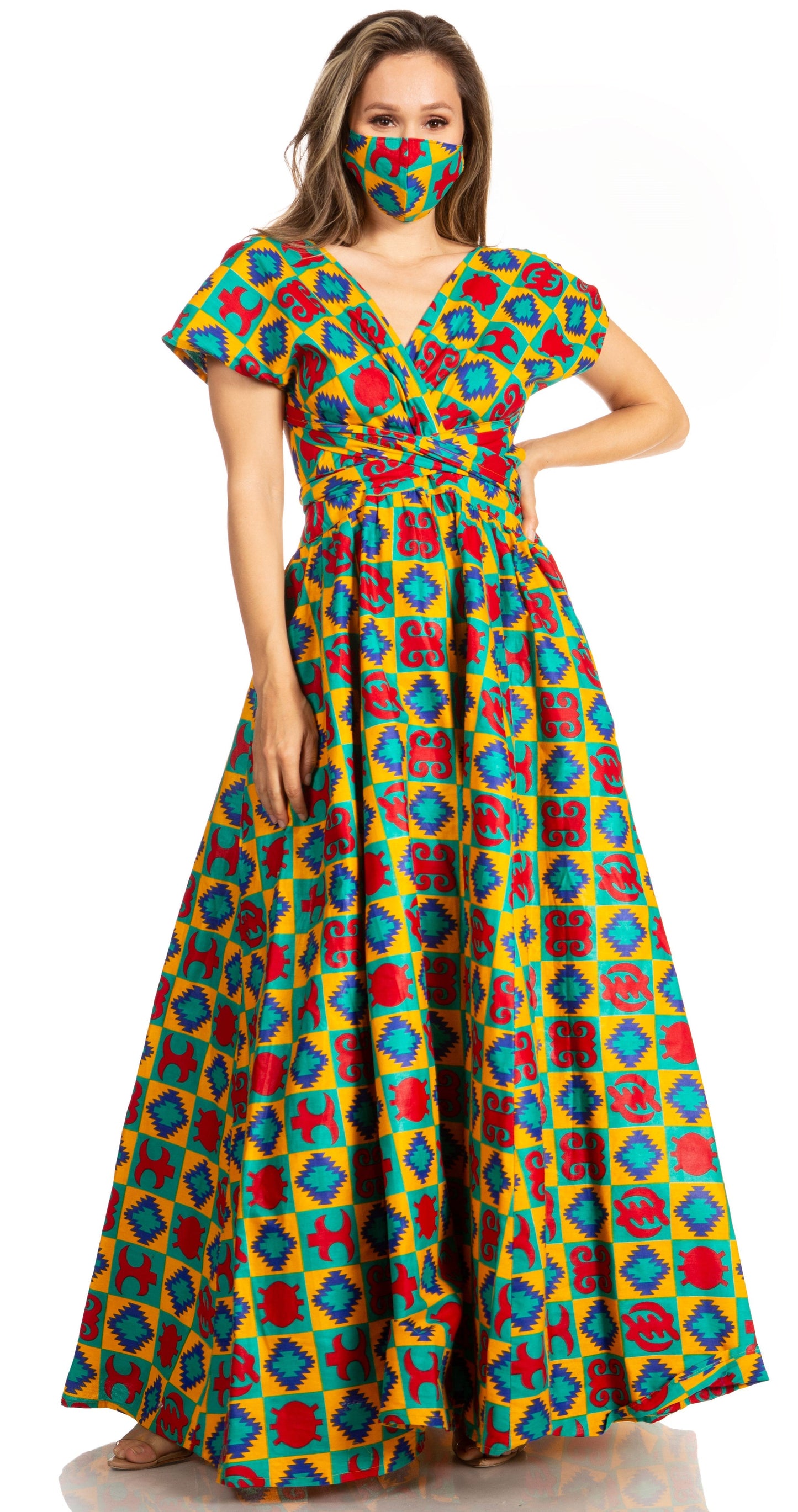 Sakkas Sandy Sexy Backless Year Around Long Maxi Infinity Dress Many Ways To Wear - Concordia Style Boutique