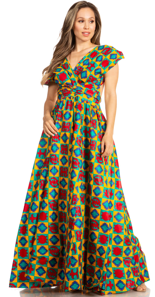 Sakkas Sandy Sexy Backless Year Around Long Maxi Infinity Dress Many Ways To Wear - Concordia Style Boutique