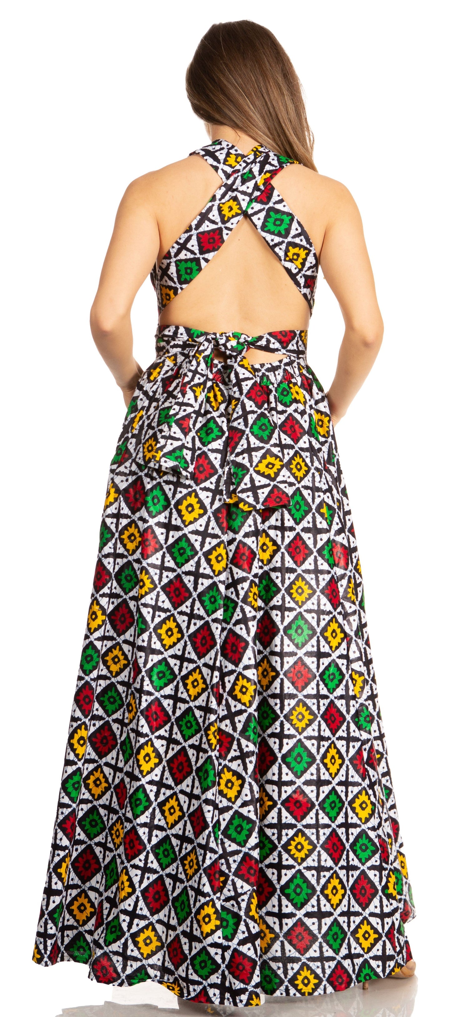 Sakkas Sandy Sexy Backless Year Around Long Maxi Infinity Dress Many Ways To Wear - Concordia Style Boutique