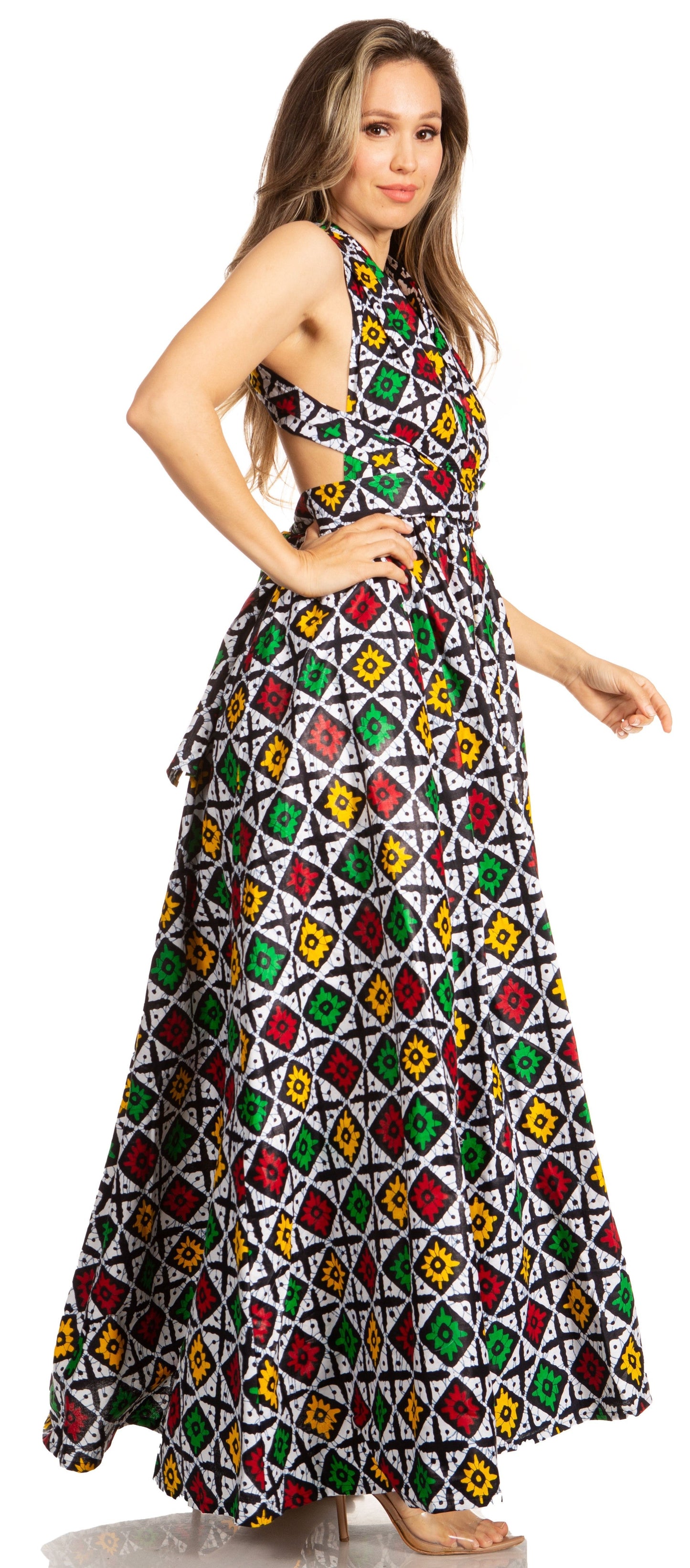 Sakkas Sandy Sexy Backless Year Around Long Maxi Infinity Dress Many Ways To Wear - Concordia Style Boutique