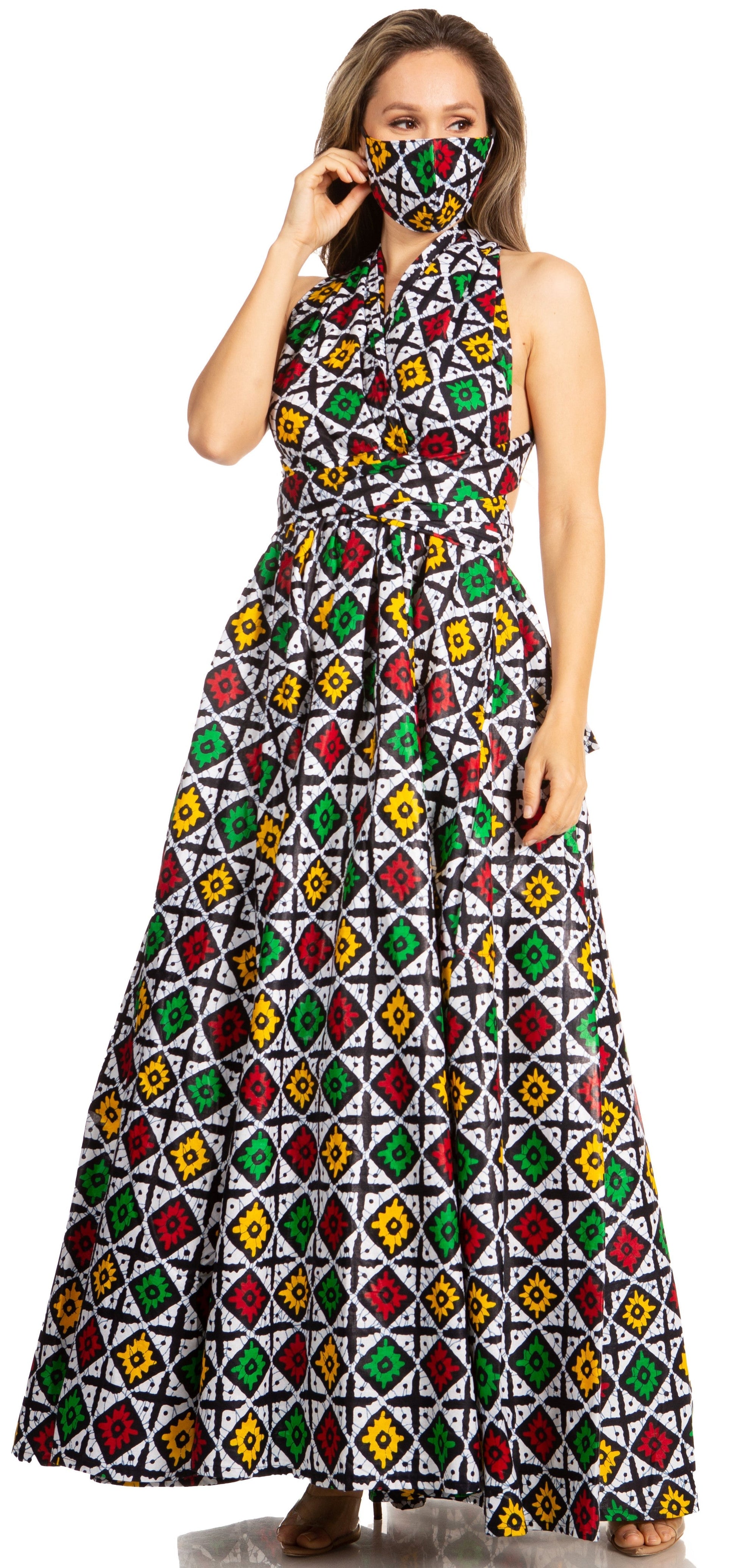 Sakkas Sandy Sexy Backless Year Around Long Maxi Infinity Dress Many Ways To Wear - Concordia Style Boutique