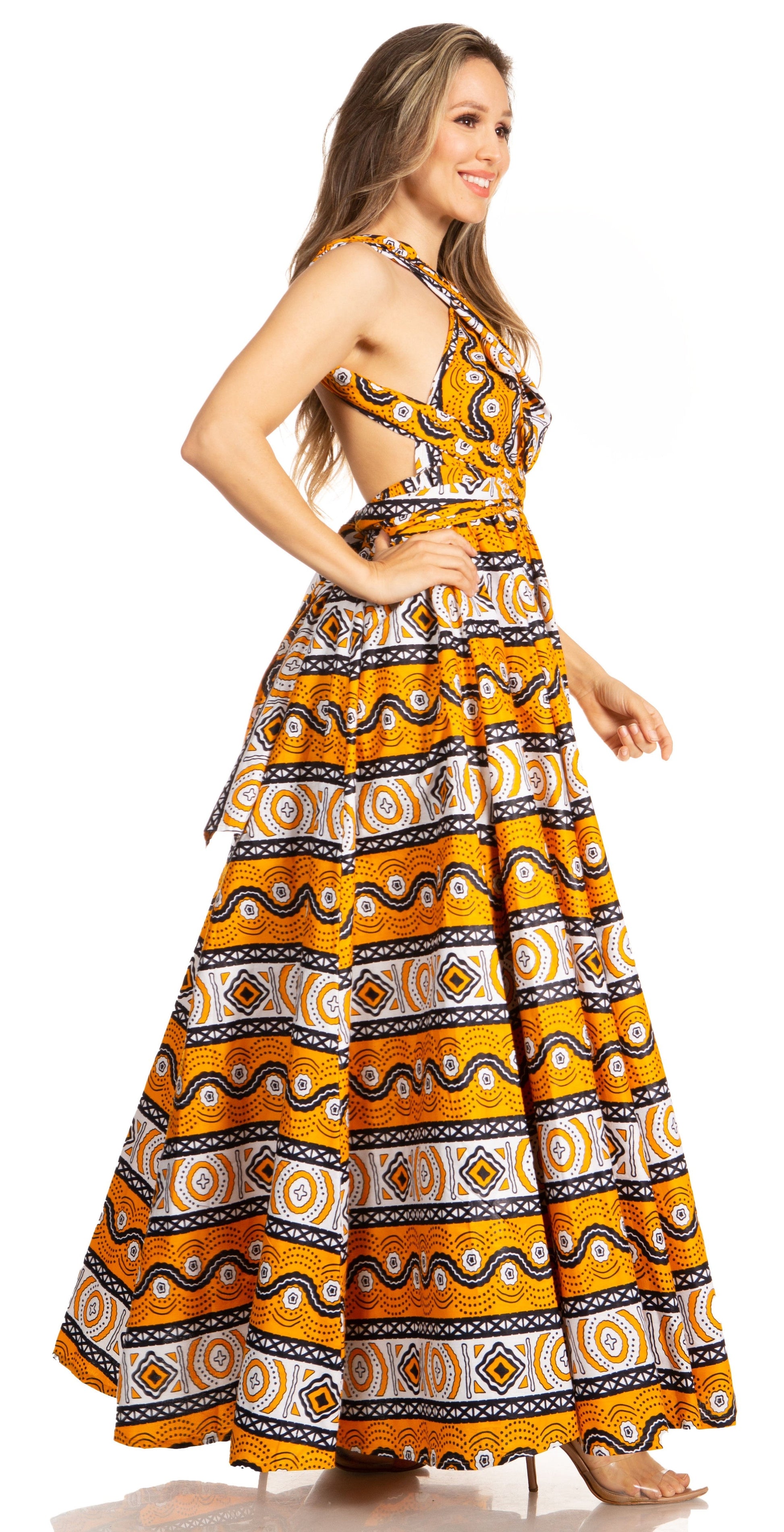Sakkas Sandy Sexy Backless Year Around Long Maxi Infinity Dress Many Ways To Wear - Concordia Style Boutique