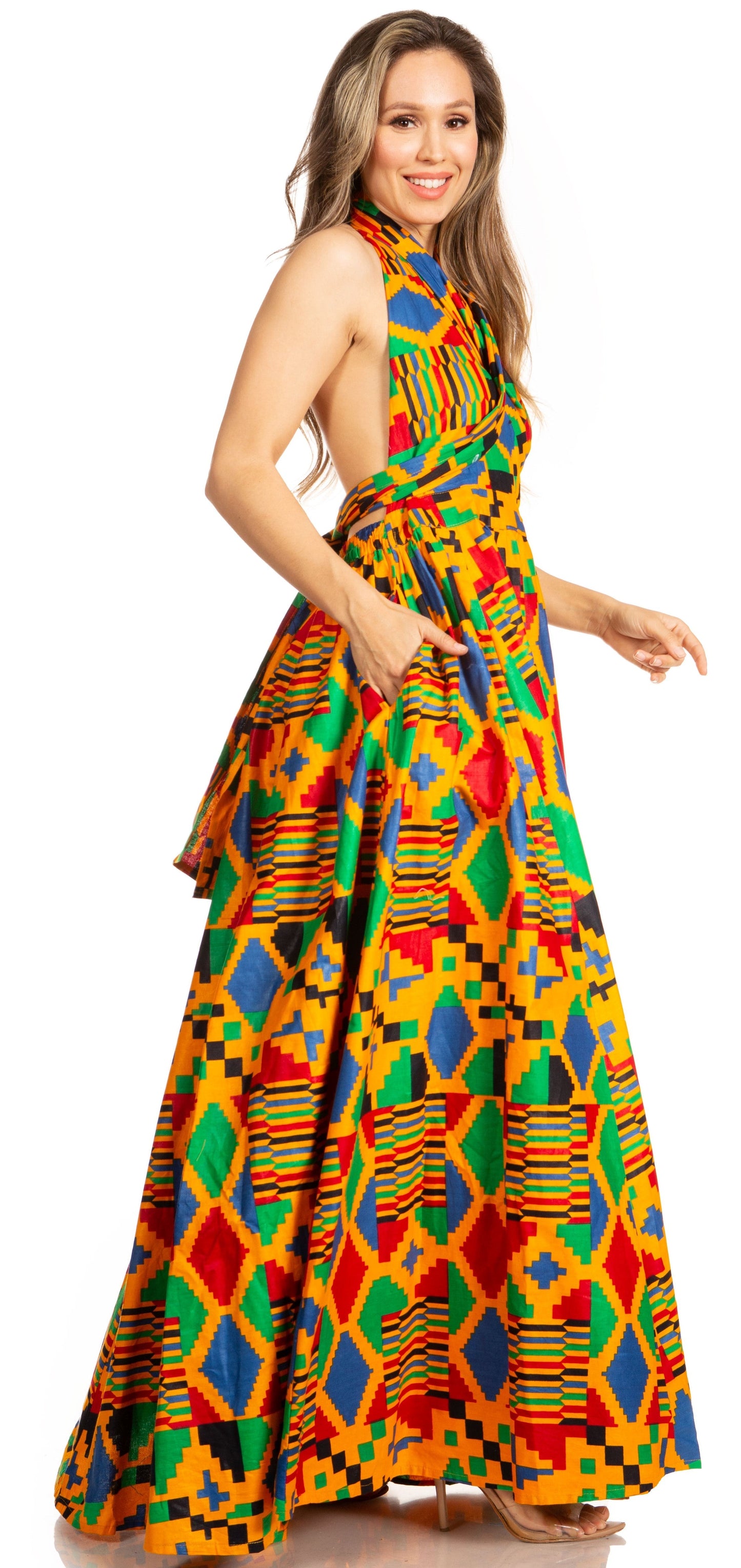 Sakkas Sandy Sexy Backless Year Around Long Maxi Infinity Dress Many Ways To Wear - Concordia Style Boutique