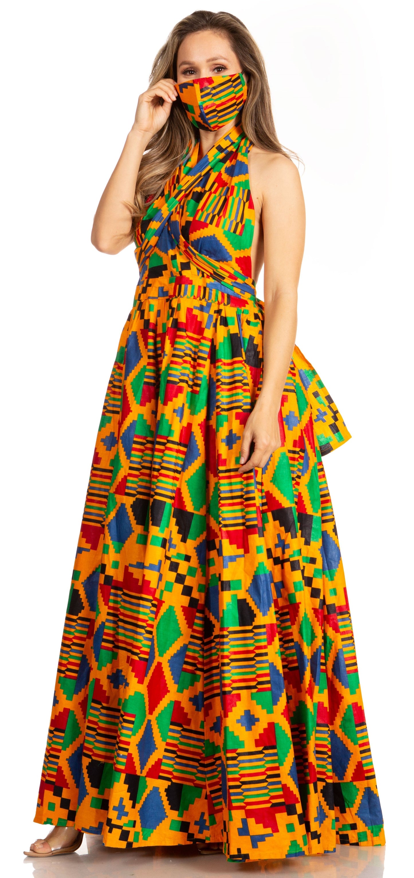 Sakkas Sandy Sexy Backless Year Around Long Maxi Infinity Dress Many Ways To Wear - Concordia Style Boutique