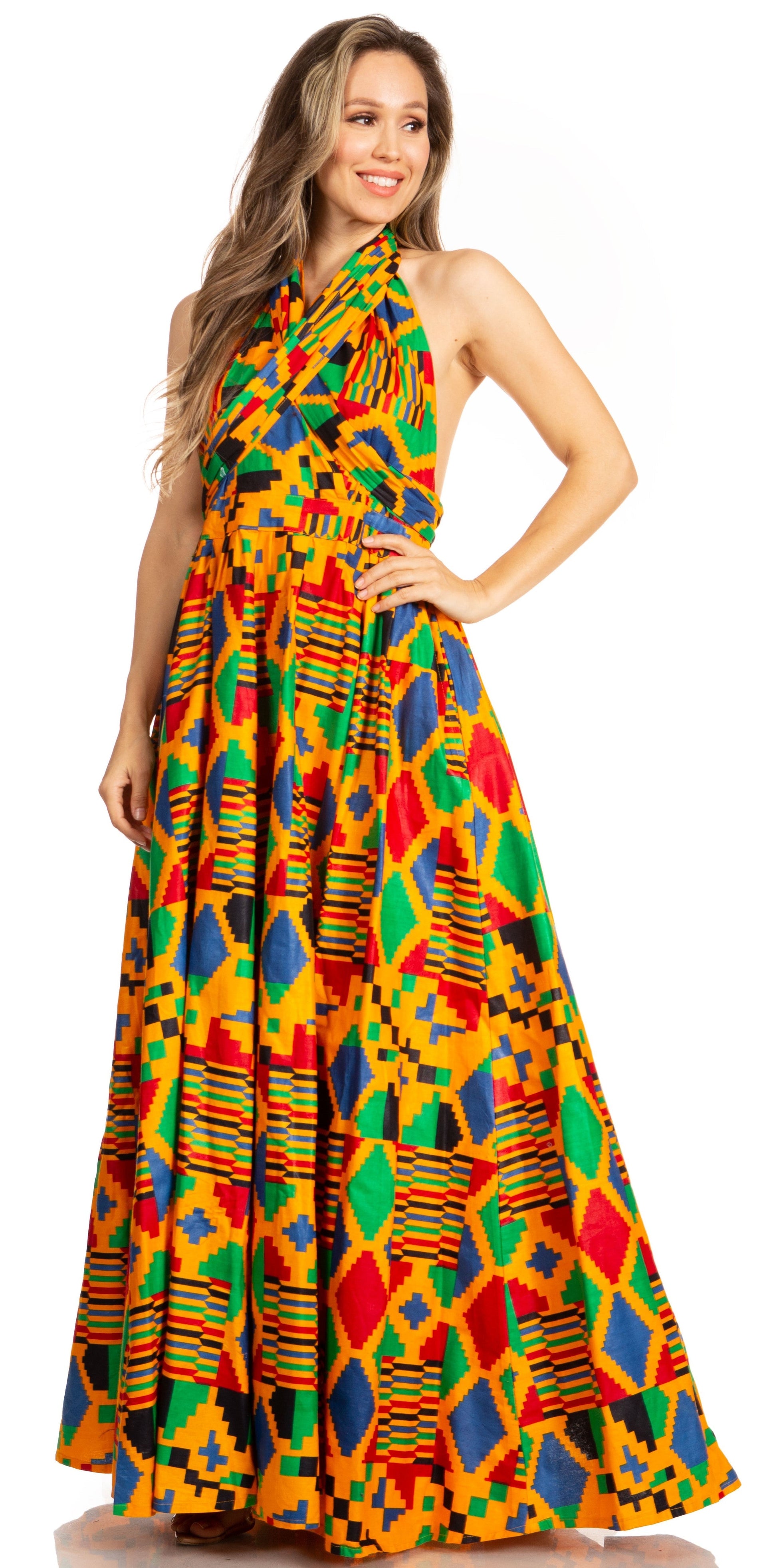 Sakkas Sandy Sexy Backless Year Around Long Maxi Infinity Dress Many Ways To Wear - Concordia Style Boutique