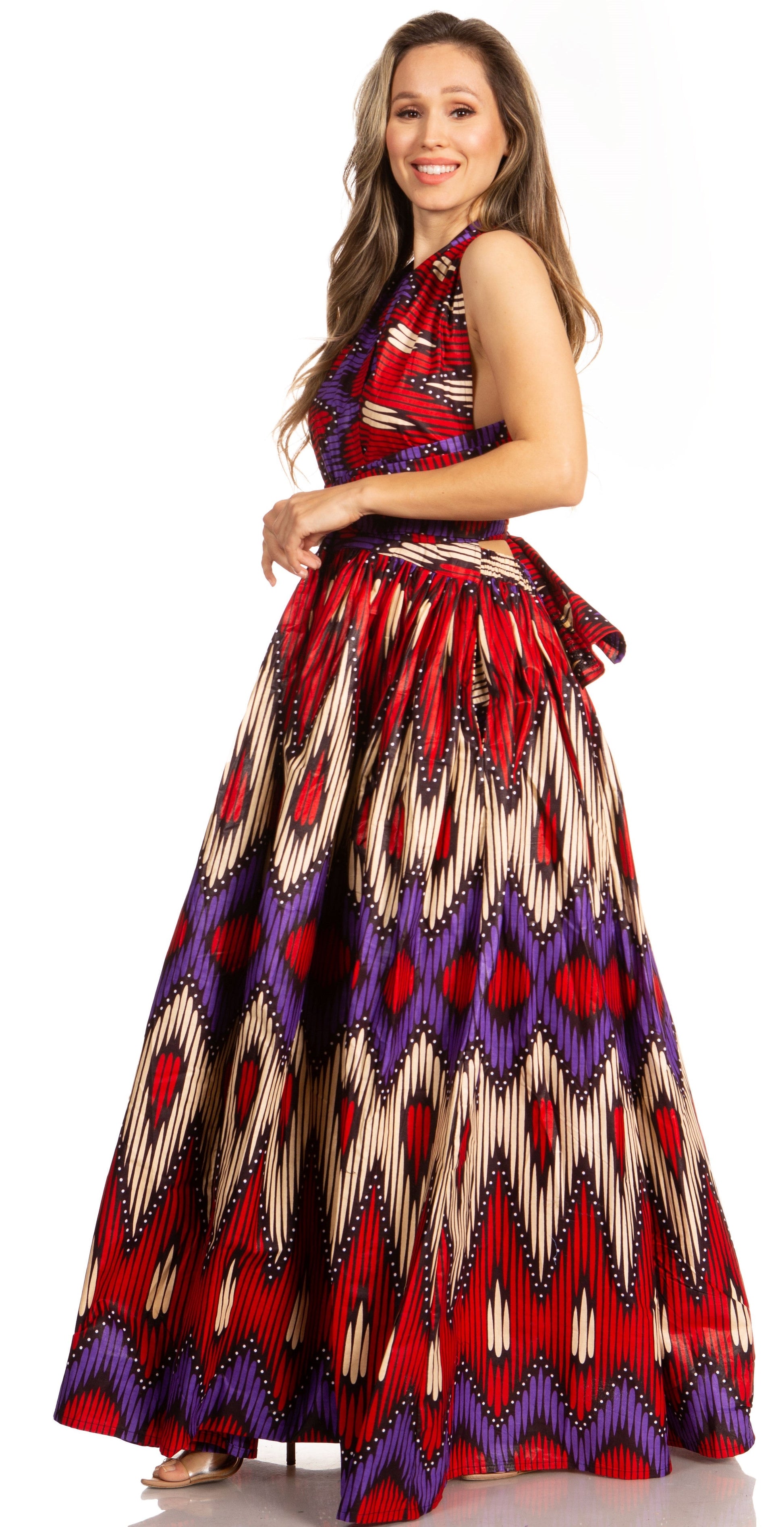 Sakkas Sandy Sexy Backless Year Around Long Maxi Infinity Dress Many Ways To Wear - Concordia Style Boutique