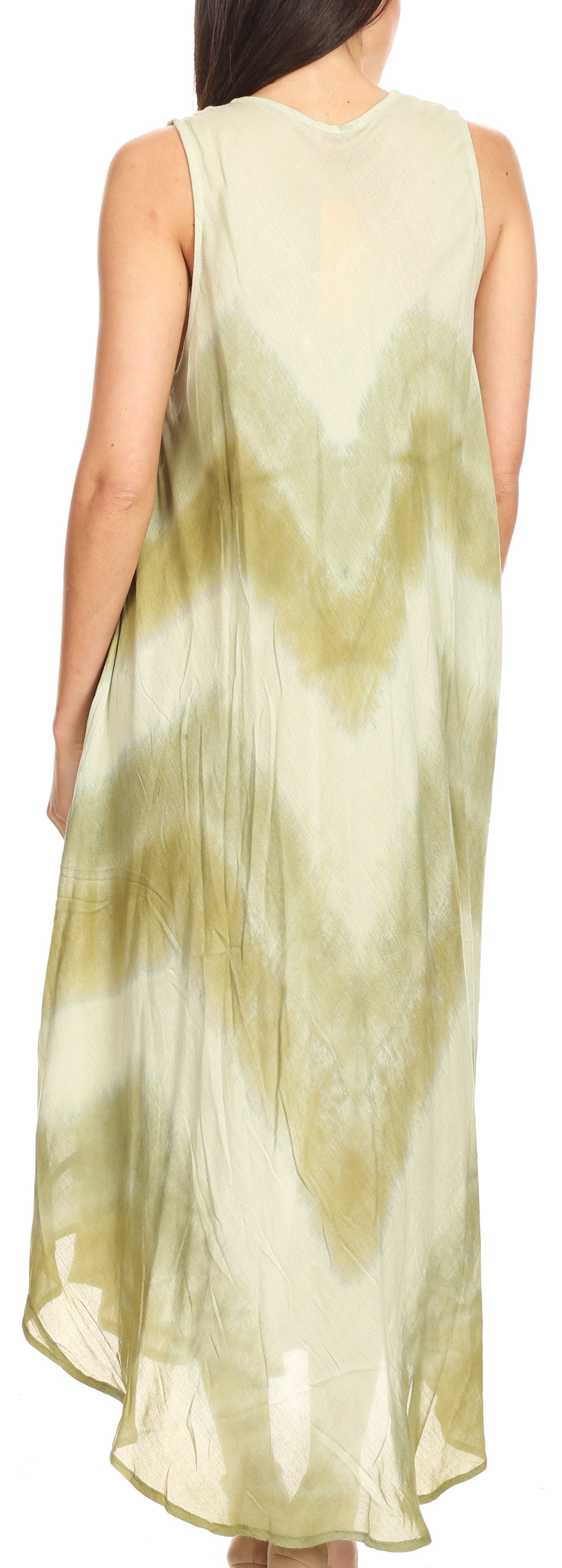 Sakkas Neja Women's Casual Maxi Summer Sleeveless Loose Fit Tie Dye Tank Dress - Concordia Style Boutique