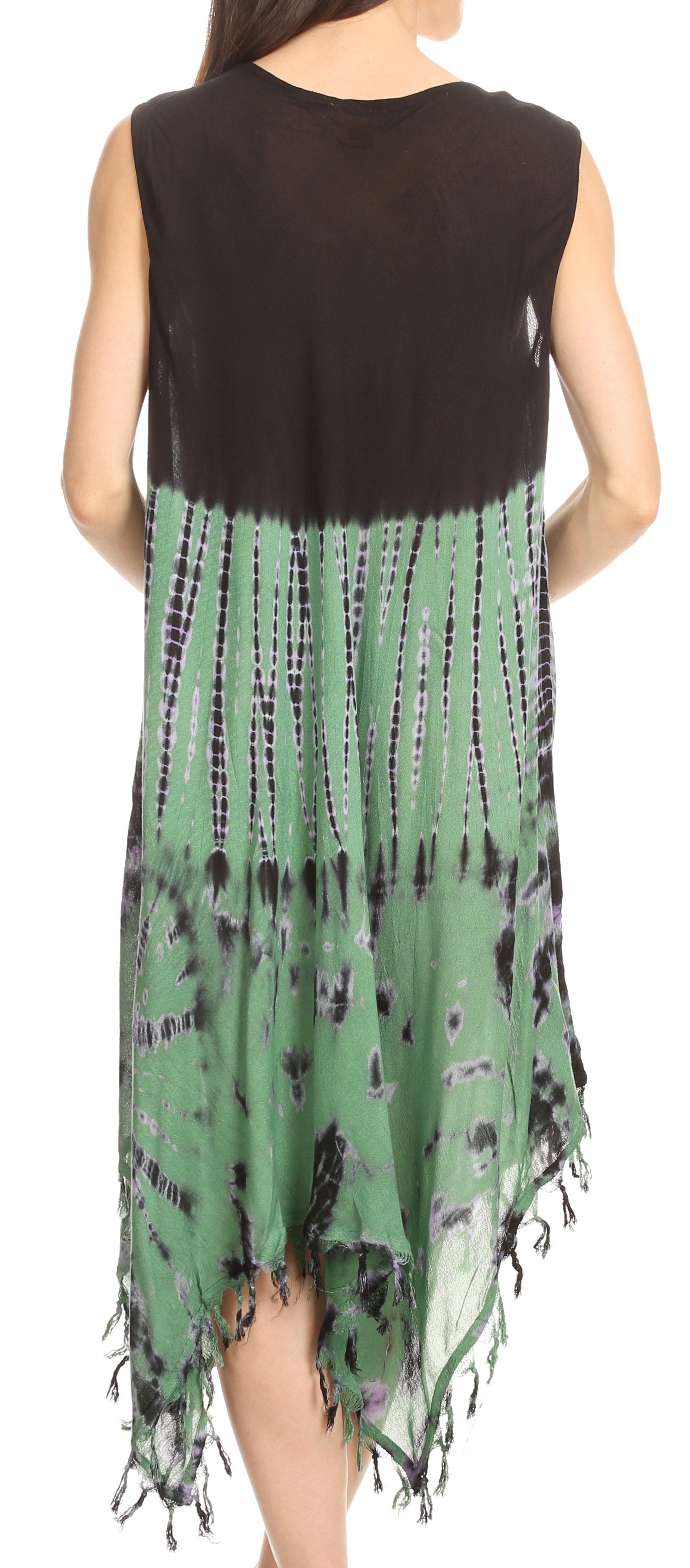 Sakkas Dori Women's Long Sleeves Casual Loose Swing Midi Dress Caftan Cover-up - Concordia Style Boutique