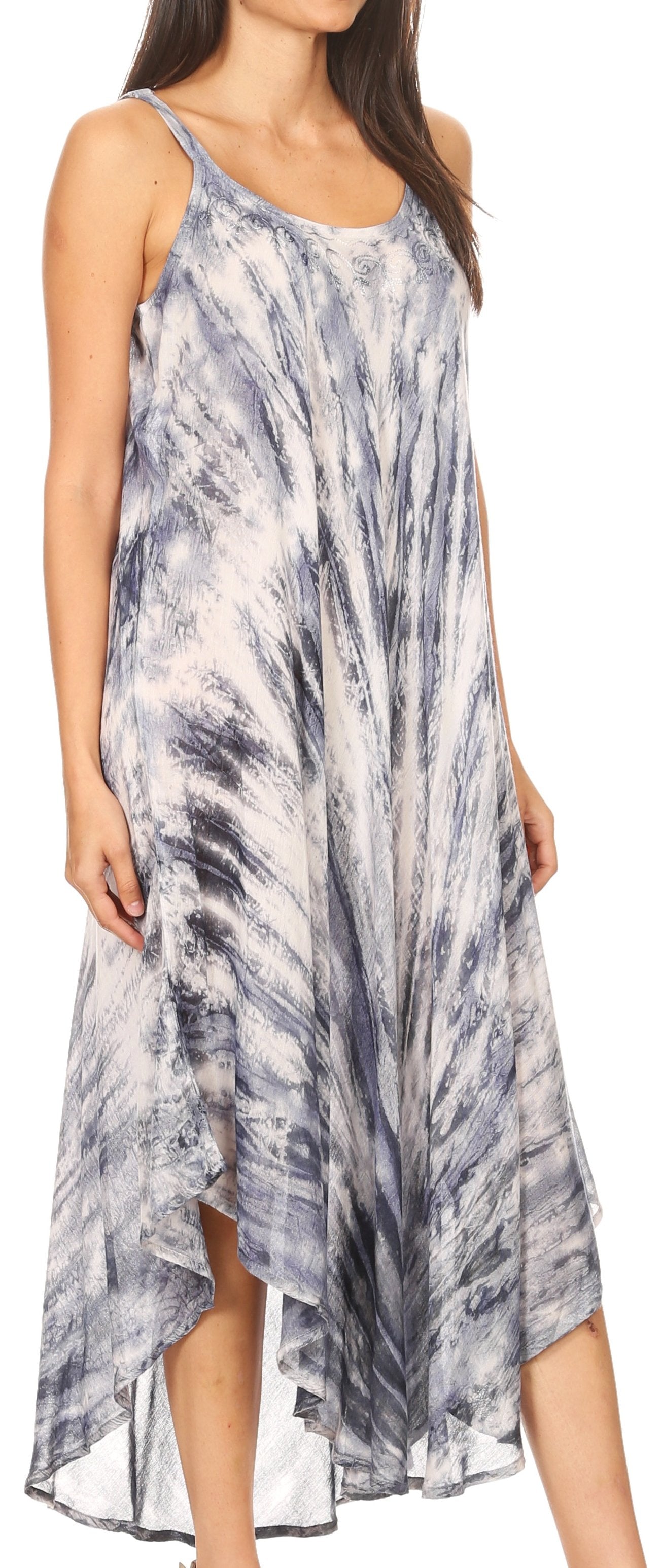 Sakkas Liz Women's Maxi Loose Sleeveless Summer Casual Tank Dress Cover-up Caftan - Concordia Style Boutique