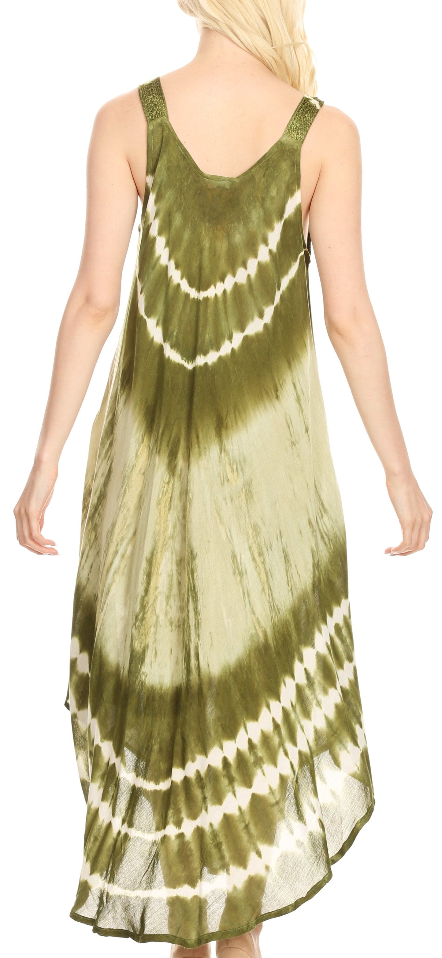Sakkas Liz Women's Maxi Loose Sleeveless Summer Casual Tank Dress Cover-up Caftan - Concordia Style Boutique