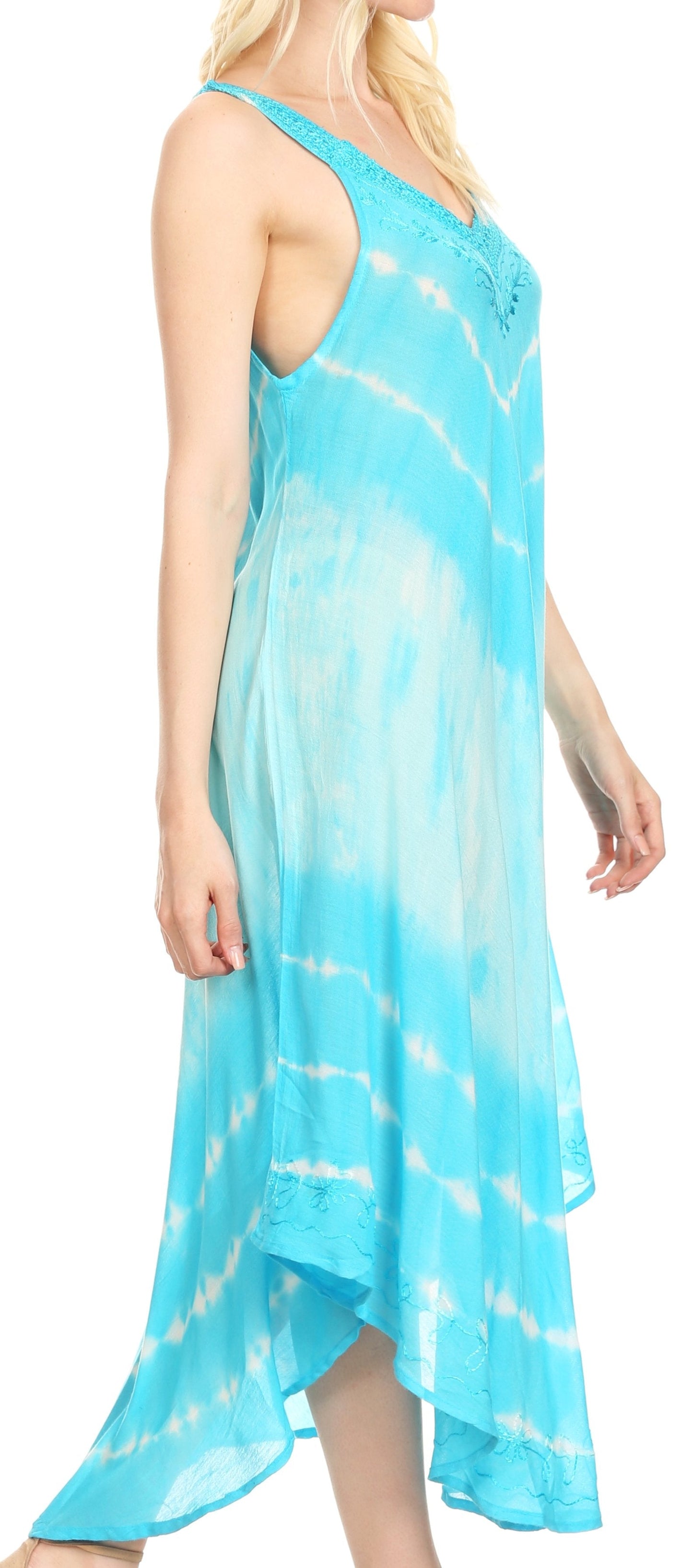 Sakkas Liz Women's Maxi Loose Sleeveless Summer Casual Tank Dress Cover-up Caftan - Concordia Style Boutique
