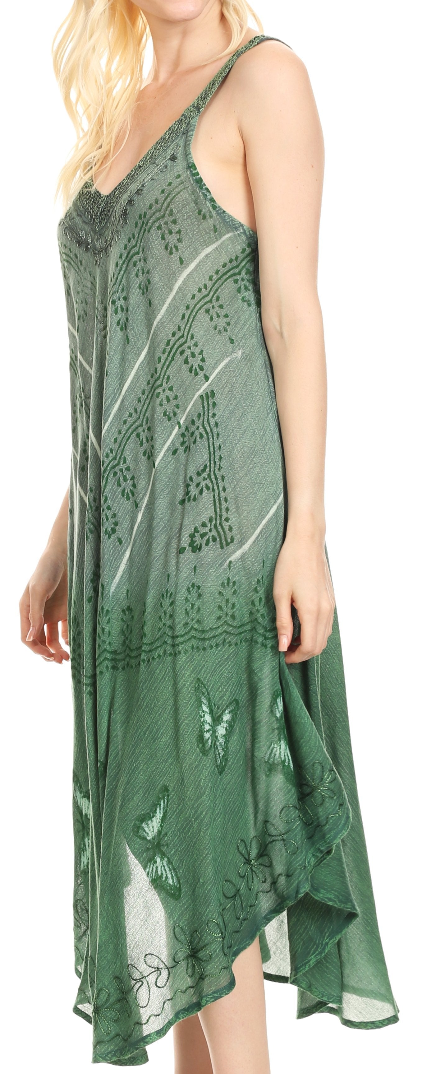 Sakkas Liz Women's Maxi Loose Sleeveless Summer Casual Tank Dress Cover-up Caftan - Concordia Style Boutique