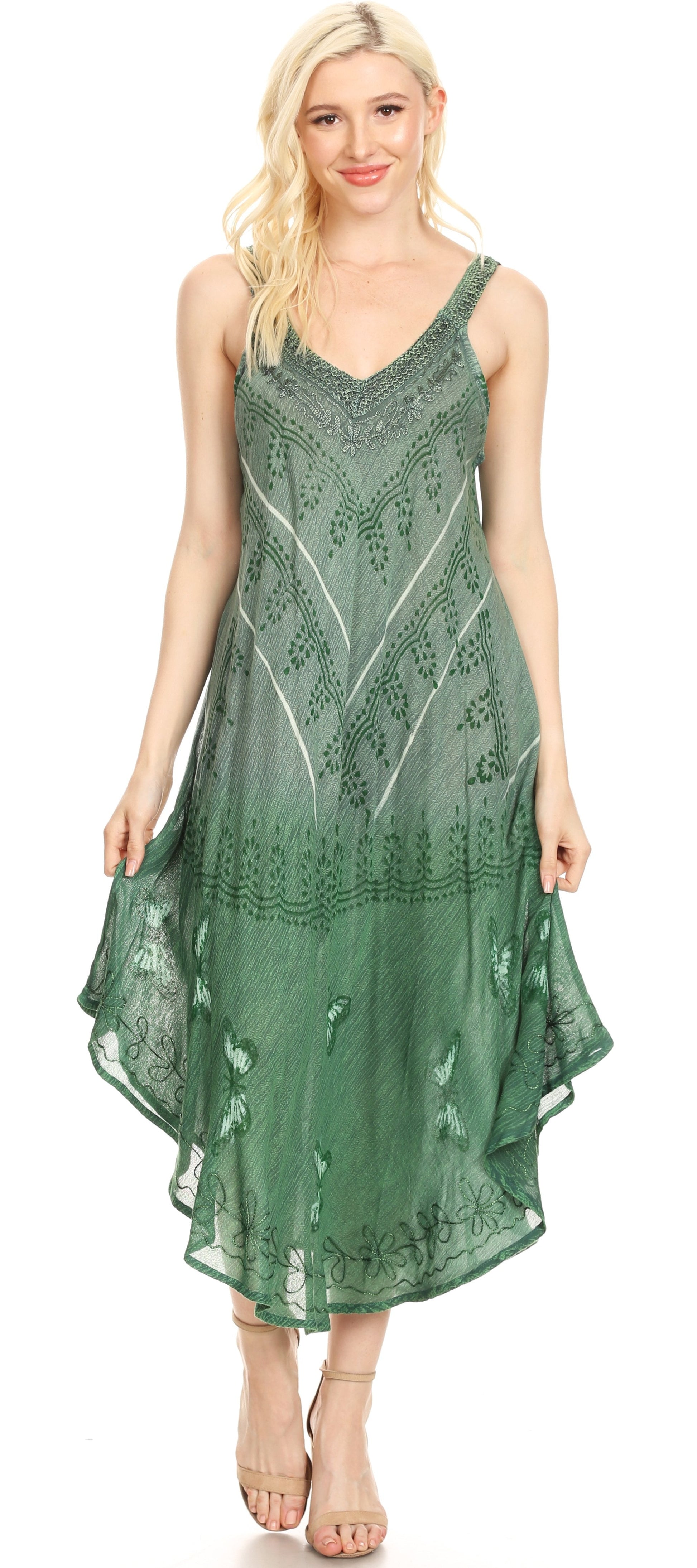 Sakkas Liz Women's Maxi Loose Sleeveless Summer Casual Tank Dress Cover-up Caftan - Concordia Style Boutique