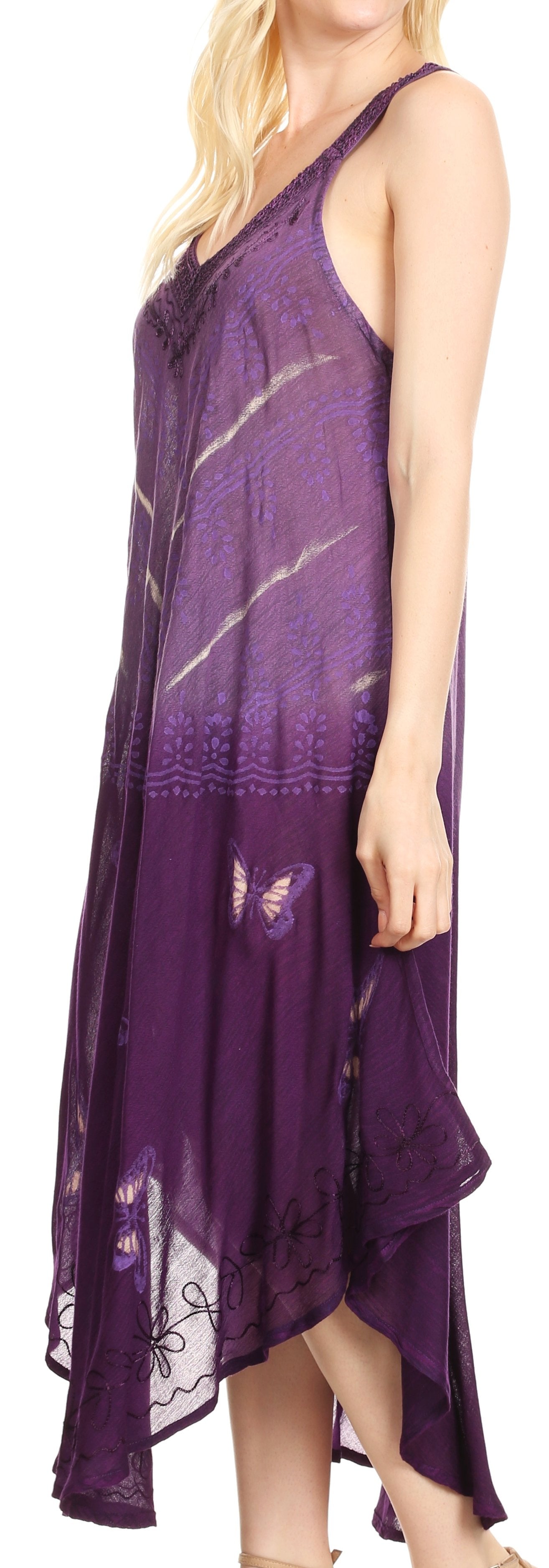 Sakkas Liz Women's Maxi Loose Sleeveless Summer Casual Tank Dress Cover-up Caftan - Concordia Style Boutique