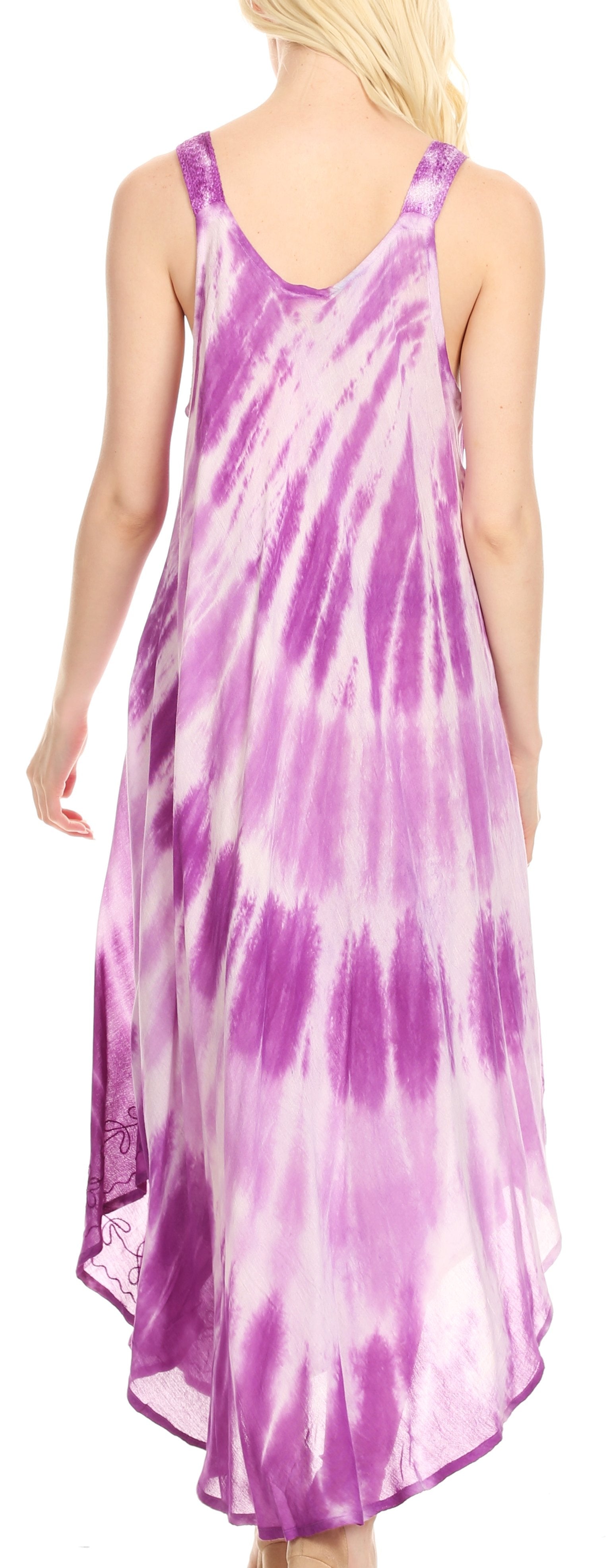 Sakkas Liz Women's Maxi Loose Sleeveless Summer Casual Tank Dress Cover-up Caftan - Concordia Style Boutique