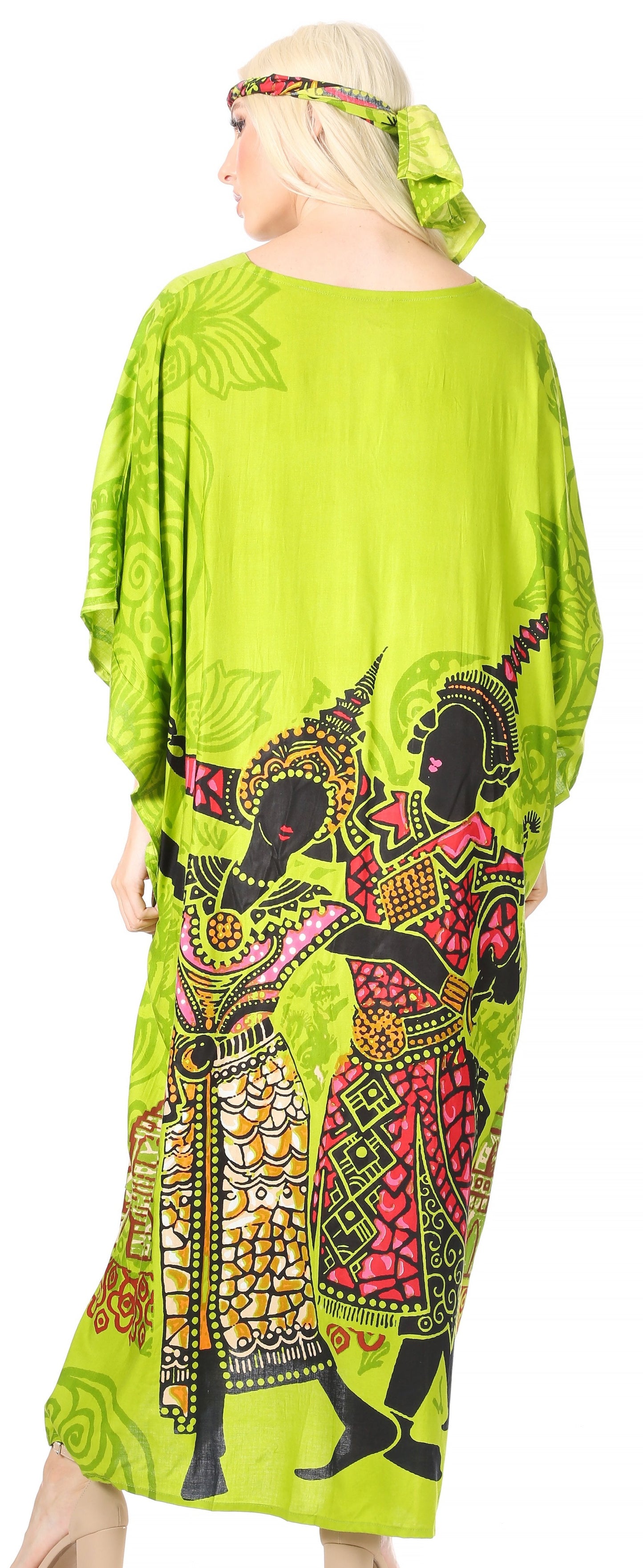 Sakkas Mera Women's Long Loose Short Sleeve Summer Casual Caftan Kaftan Dress - Concordia Style Boutique