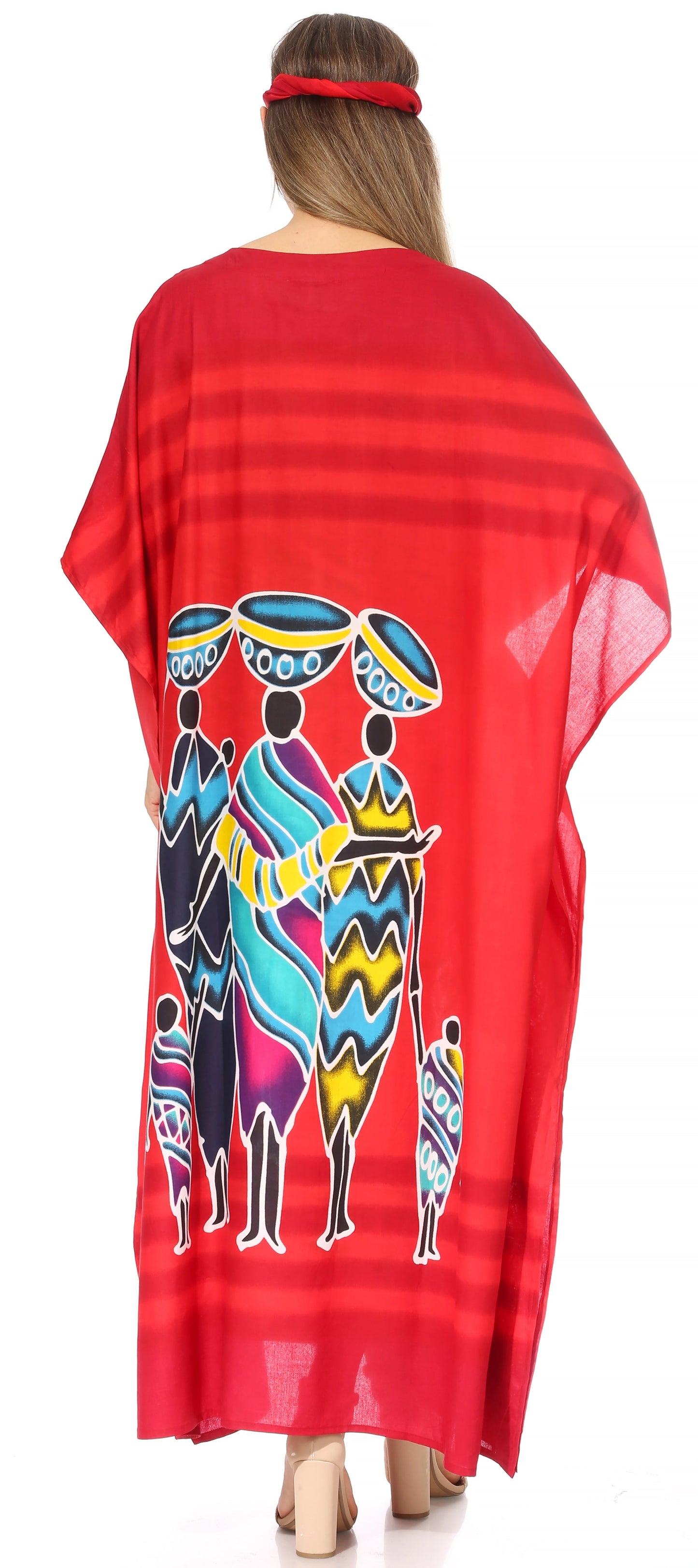 Sakkas Mera Women's Long Loose Short Sleeve Summer Casual Caftan Kaftan Dress - Concordia Style Boutique
