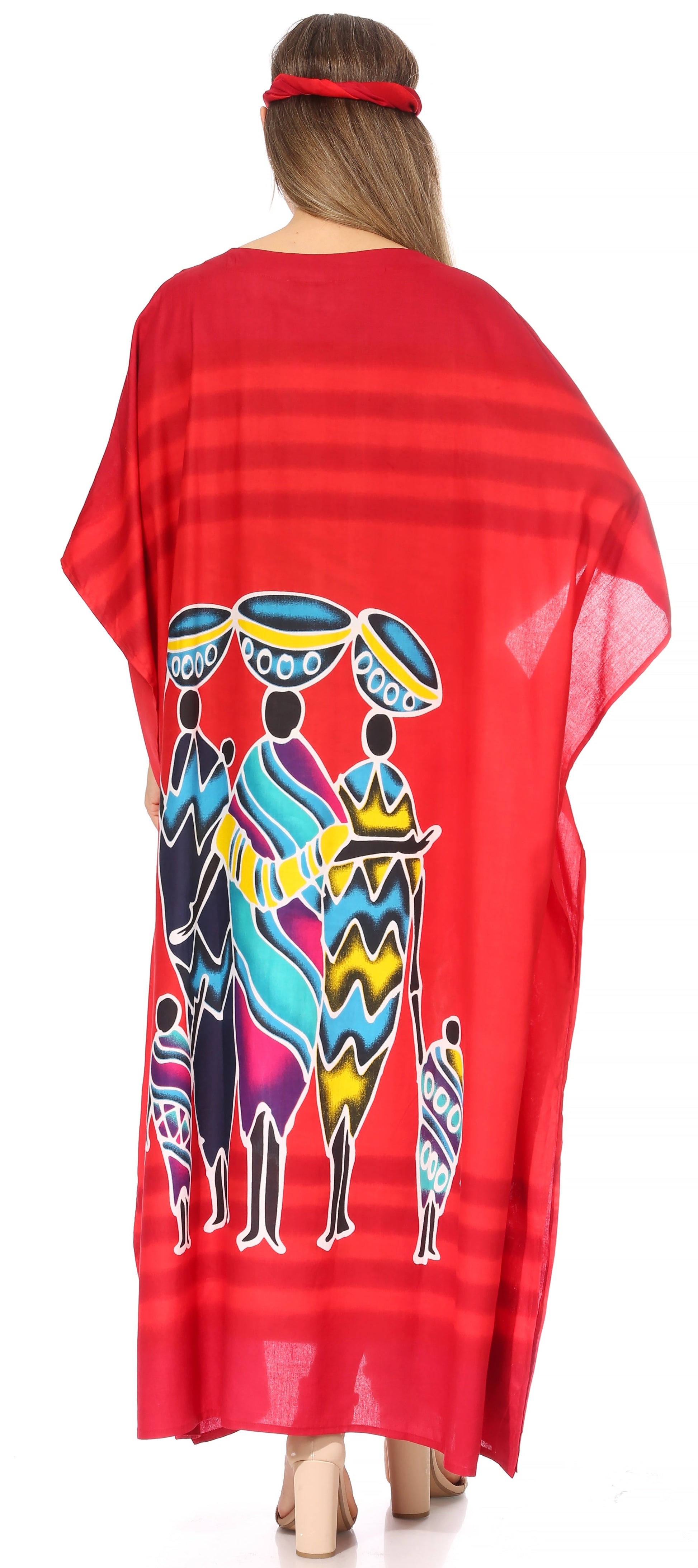 Sakkas Mera Women's Long Loose Short Sleeve Summer Casual Caftan Kaftan Dress - Concordia Style Boutique