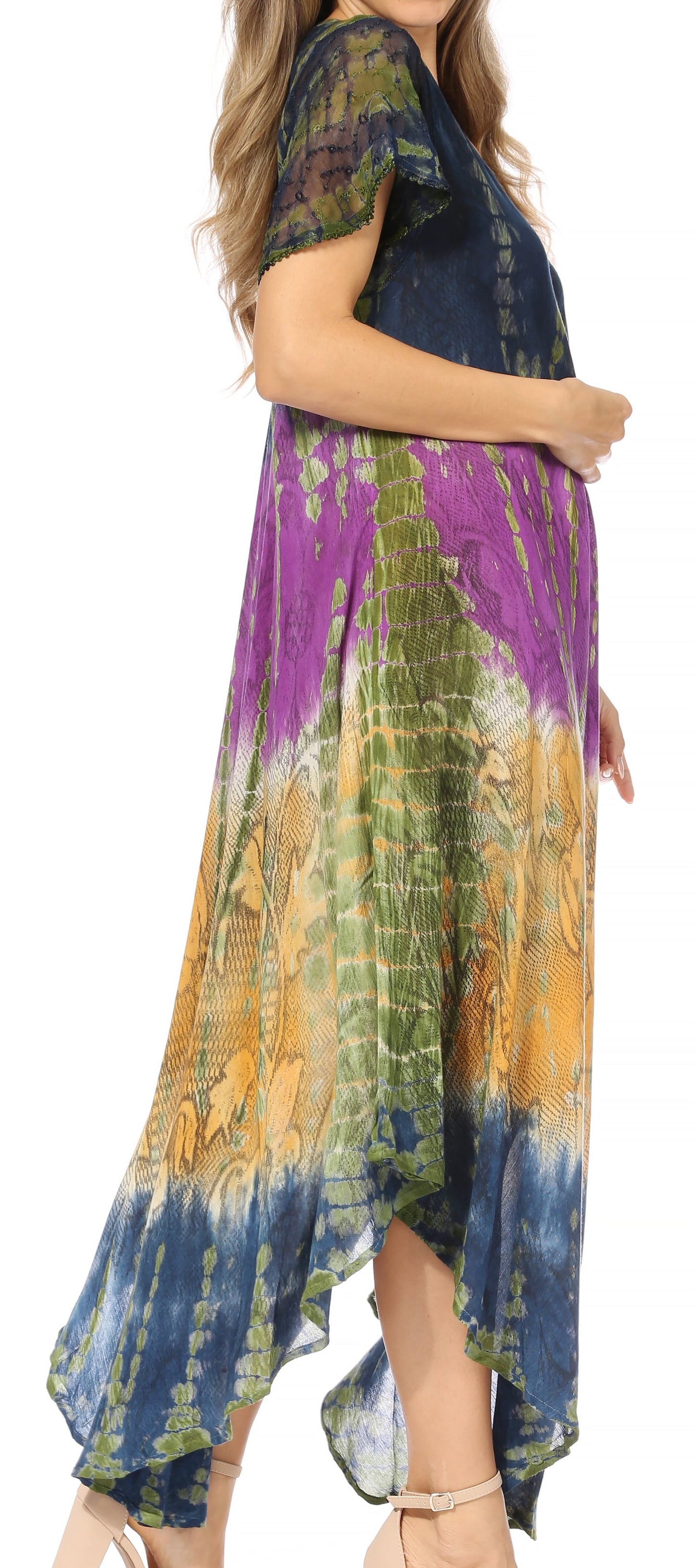 Sakkas Mika Ombre Floral Caftan Dress - Concordia Style Boutique