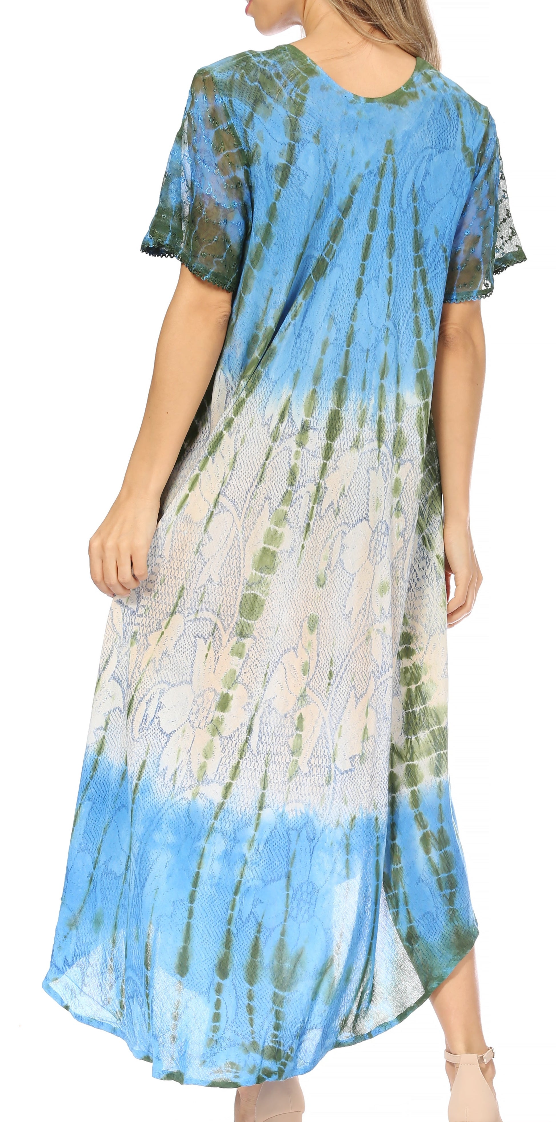 Sakkas Mika Ombre Floral Caftan Dress - Concordia Style Boutique