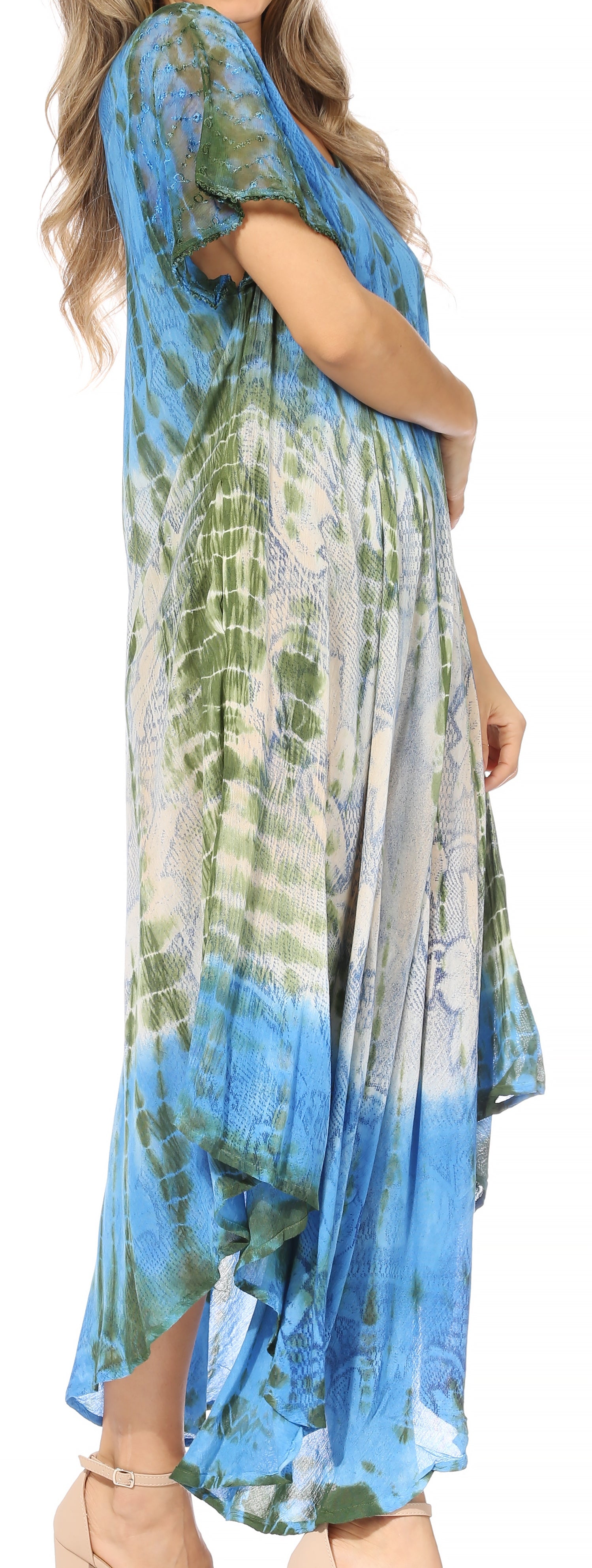 Sakkas Mika Ombre Floral Caftan Dress - Concordia Style Boutique