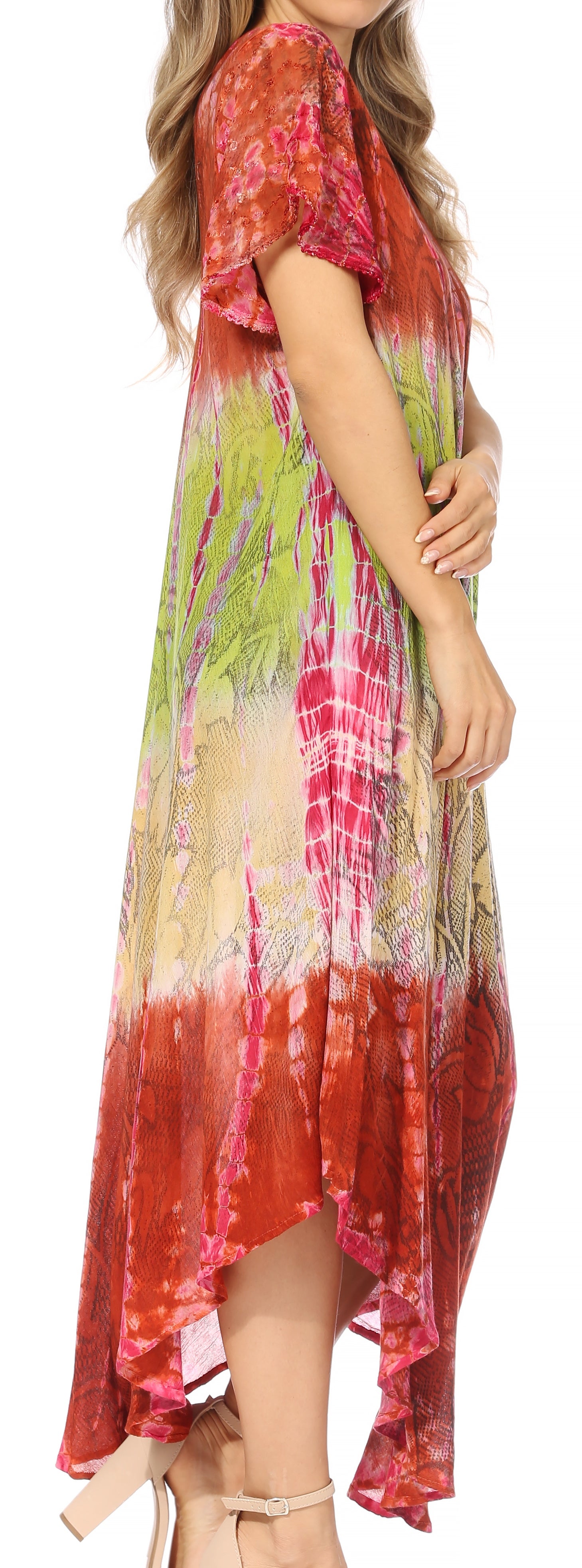 Sakkas Mika Ombre Floral Caftan Dress - Concordia Style Boutique
