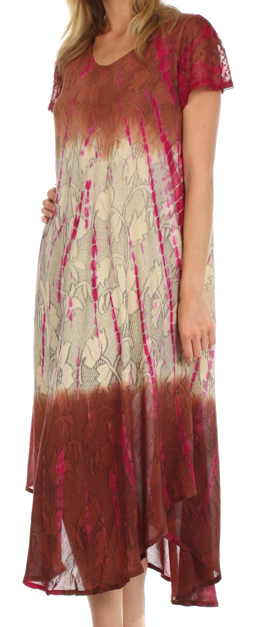 Sakkas Mika Ombre Floral Caftan Dress - Concordia Style Boutique