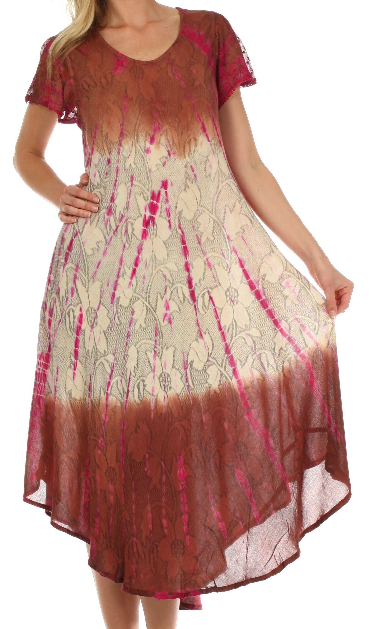 Sakkas Mika Ombre Floral Caftan Dress - Concordia Style Boutique