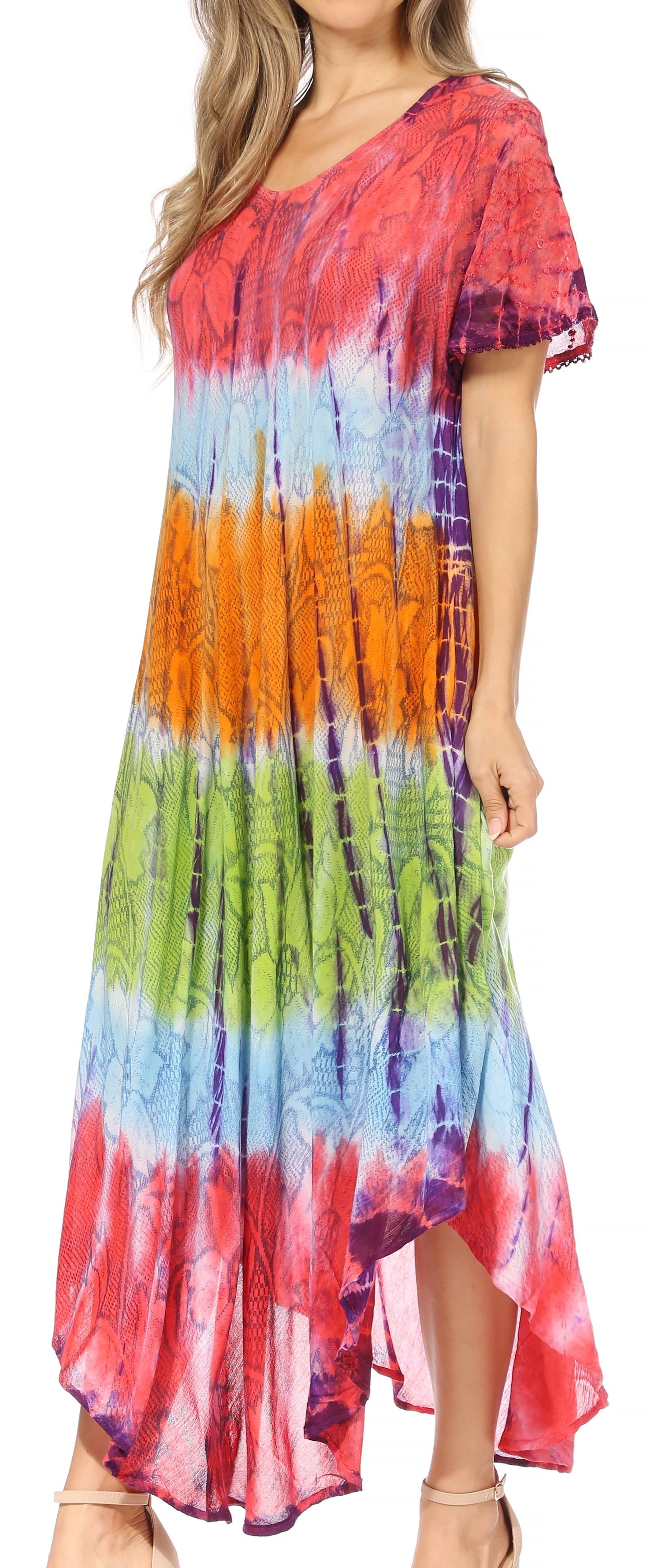 Sakkas Mika Ombre Floral Caftan Dress - Concordia Style Boutique