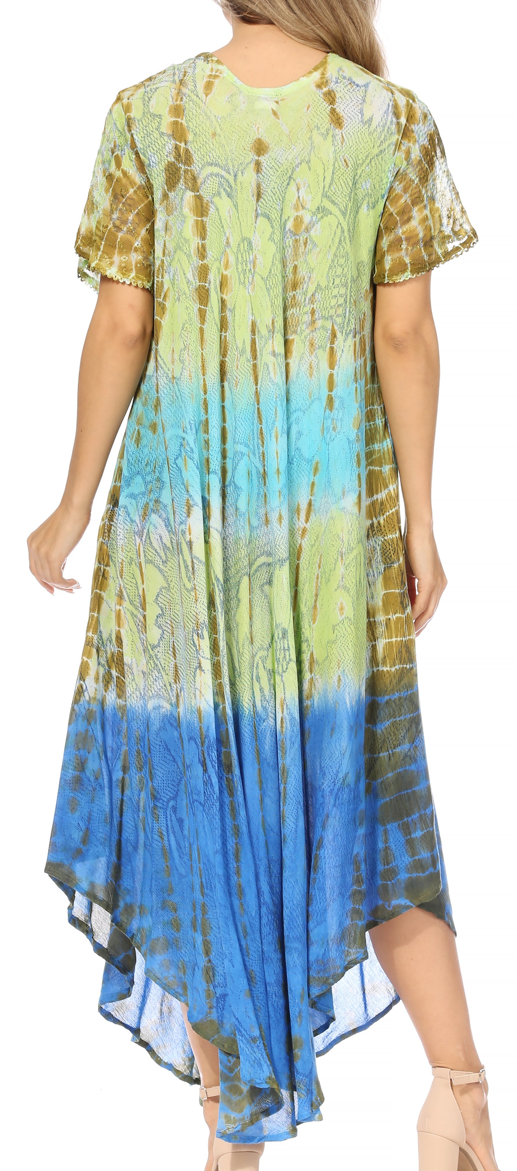 Sakkas Mika Ombre Floral Caftan Dress - Concordia Style Boutique