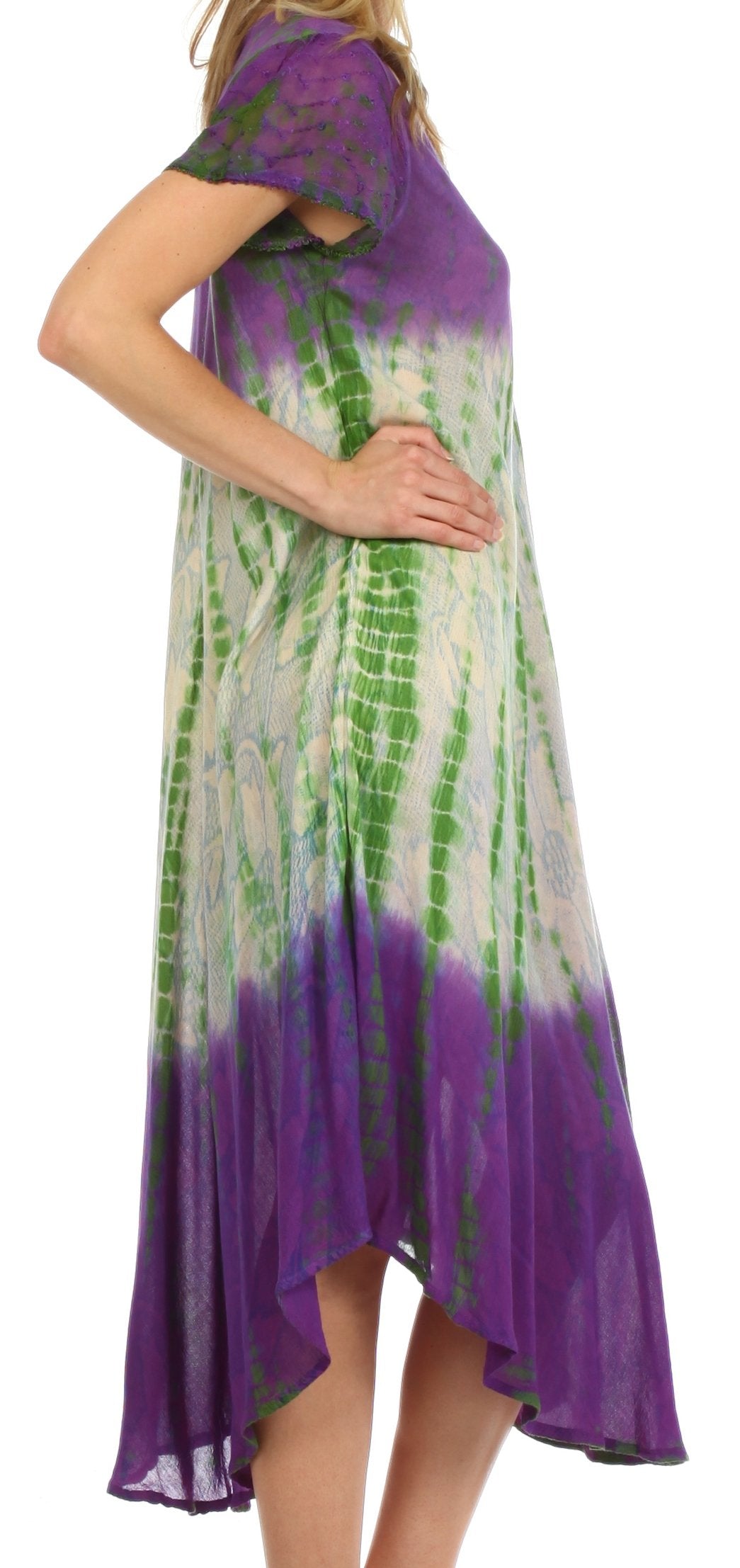 Sakkas Mika Ombre Floral Caftan Dress - Concordia Style Boutique