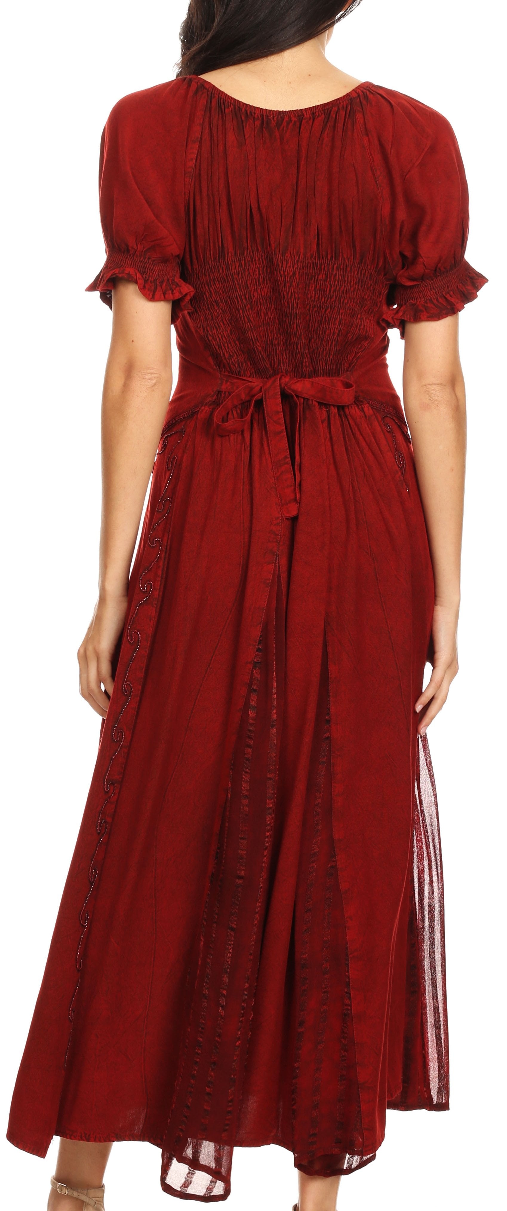Sakkas Bridget Embroidered Renaissance Dress - Concordia Style Boutique