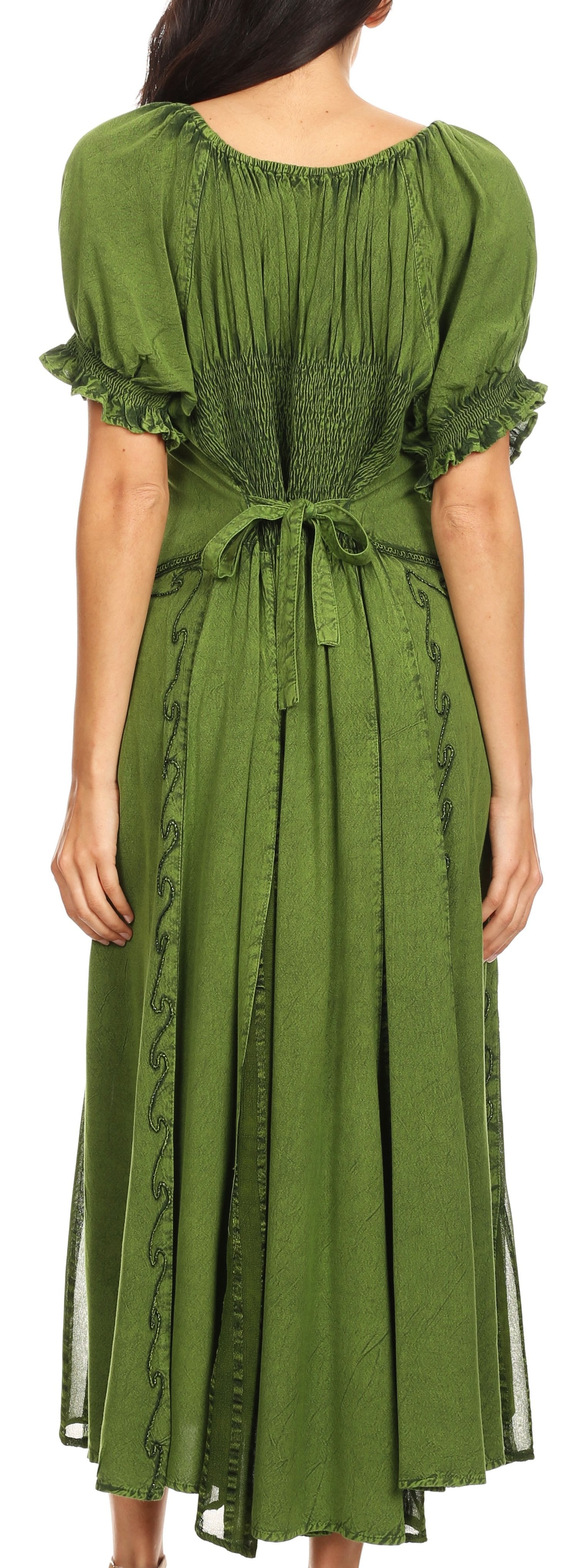 Sakkas Bridget Embroidered Renaissance Dress - Concordia Style Boutique