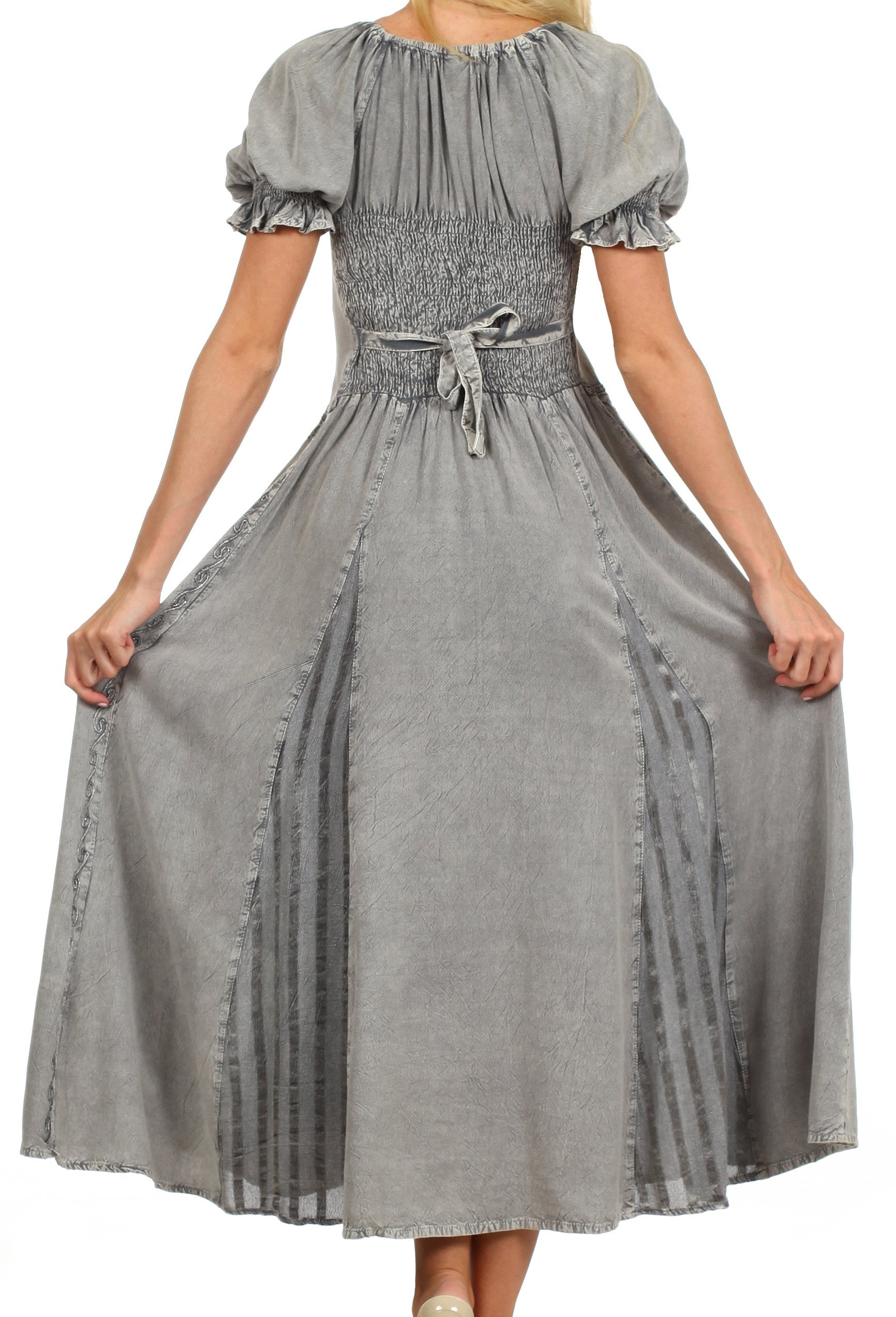 Sakkas Bridget Embroidered Renaissance Dress - Concordia Style Boutique