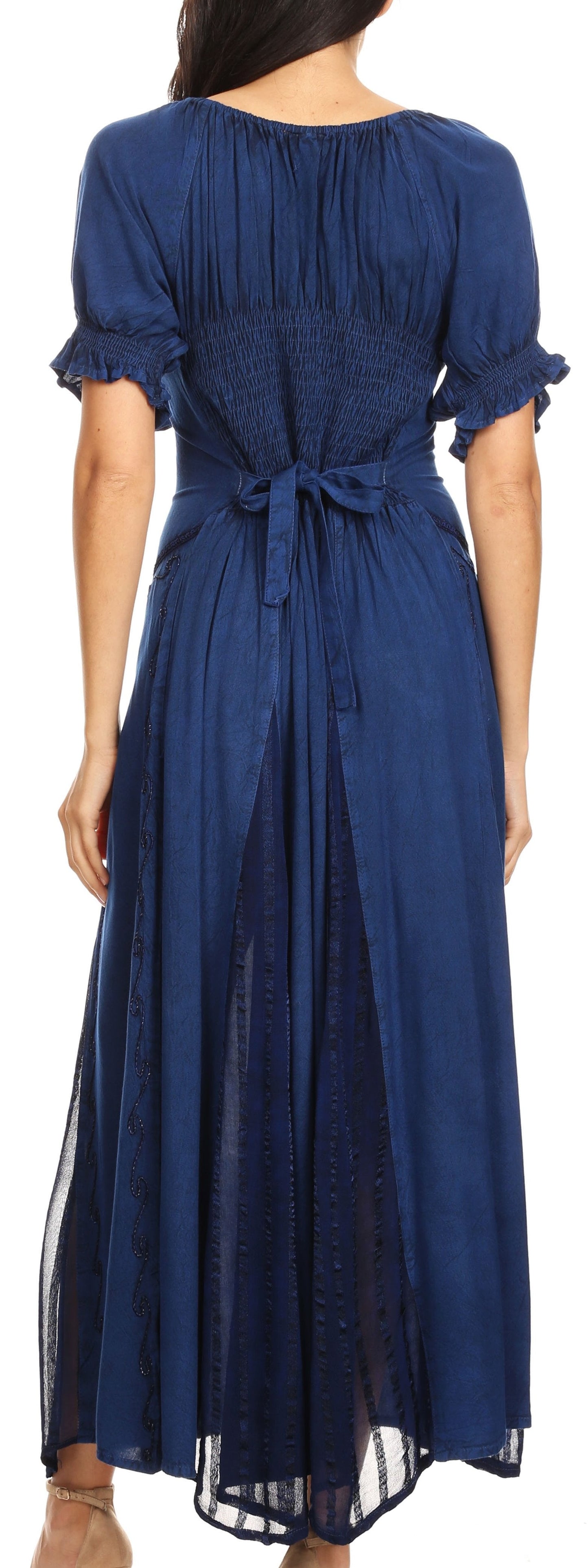 Sakkas Bridget Embroidered Renaissance Dress - Concordia Style Boutique