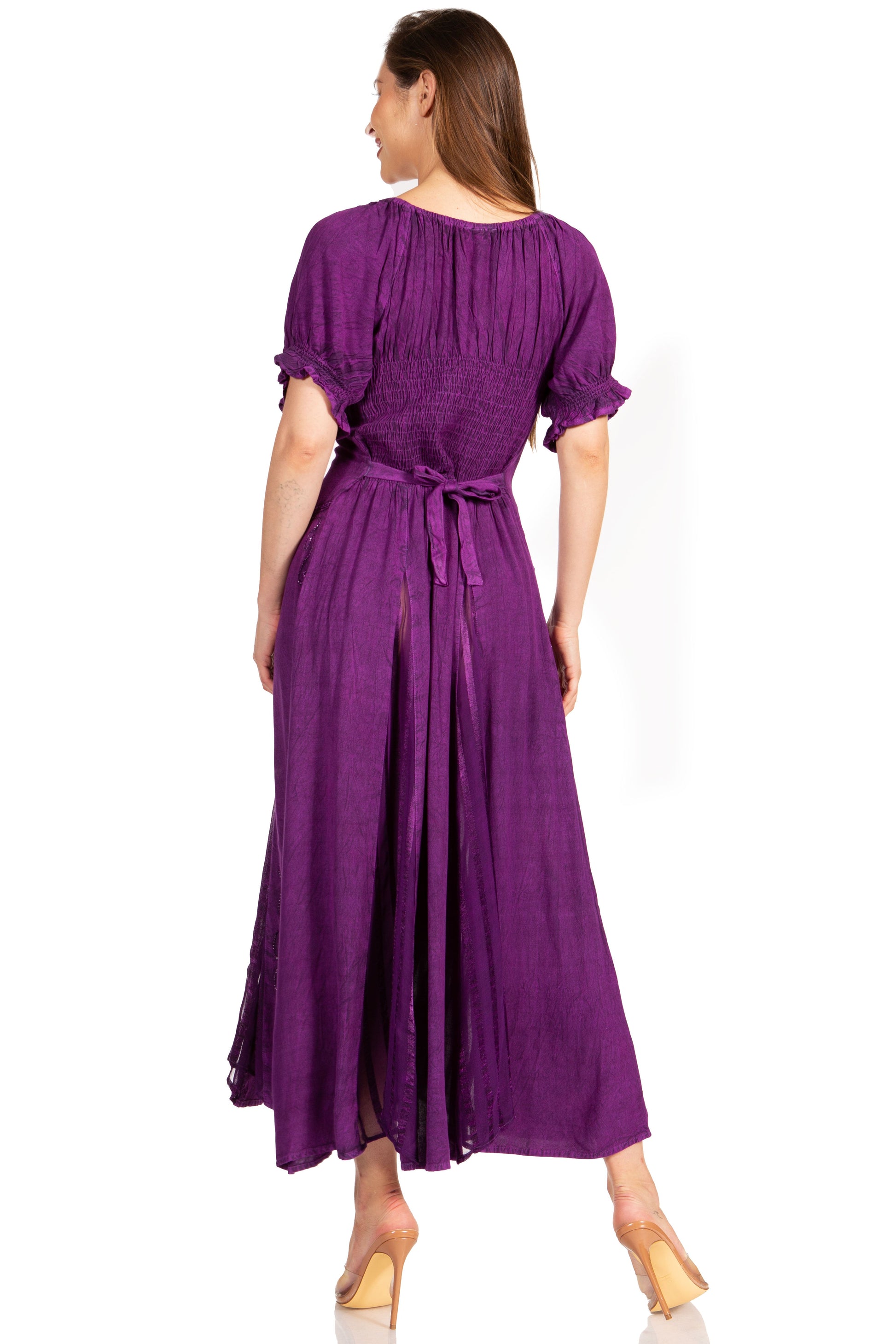 Sakkas Bridget Embroidered Renaissance Dress - Concordia Style Boutique