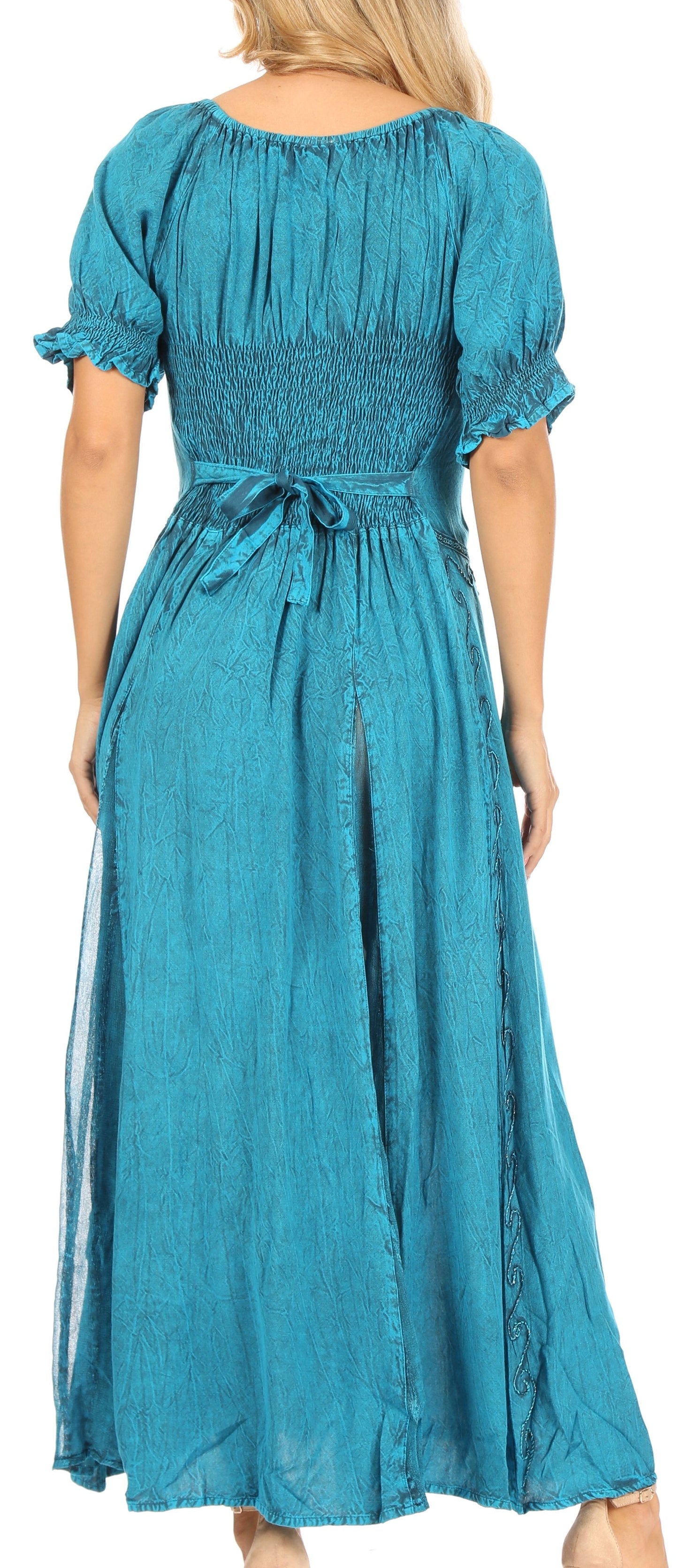Sakkas Bridget Embroidered Renaissance Dress - Concordia Style Boutique