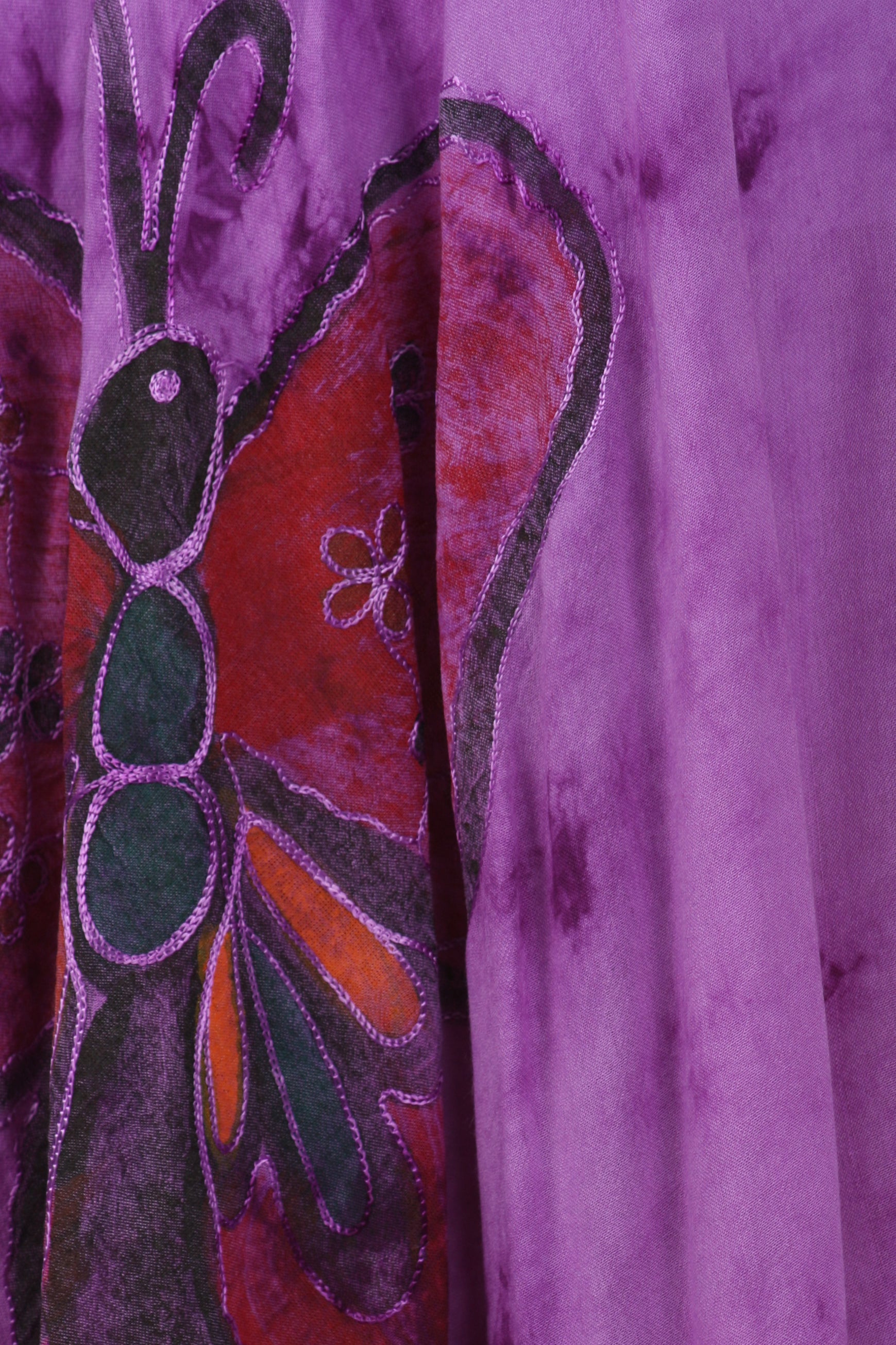 Sakkas Butterfly Tie Dye Tank Sheath Caftan Mid Length Dress - Concordia Style Boutique