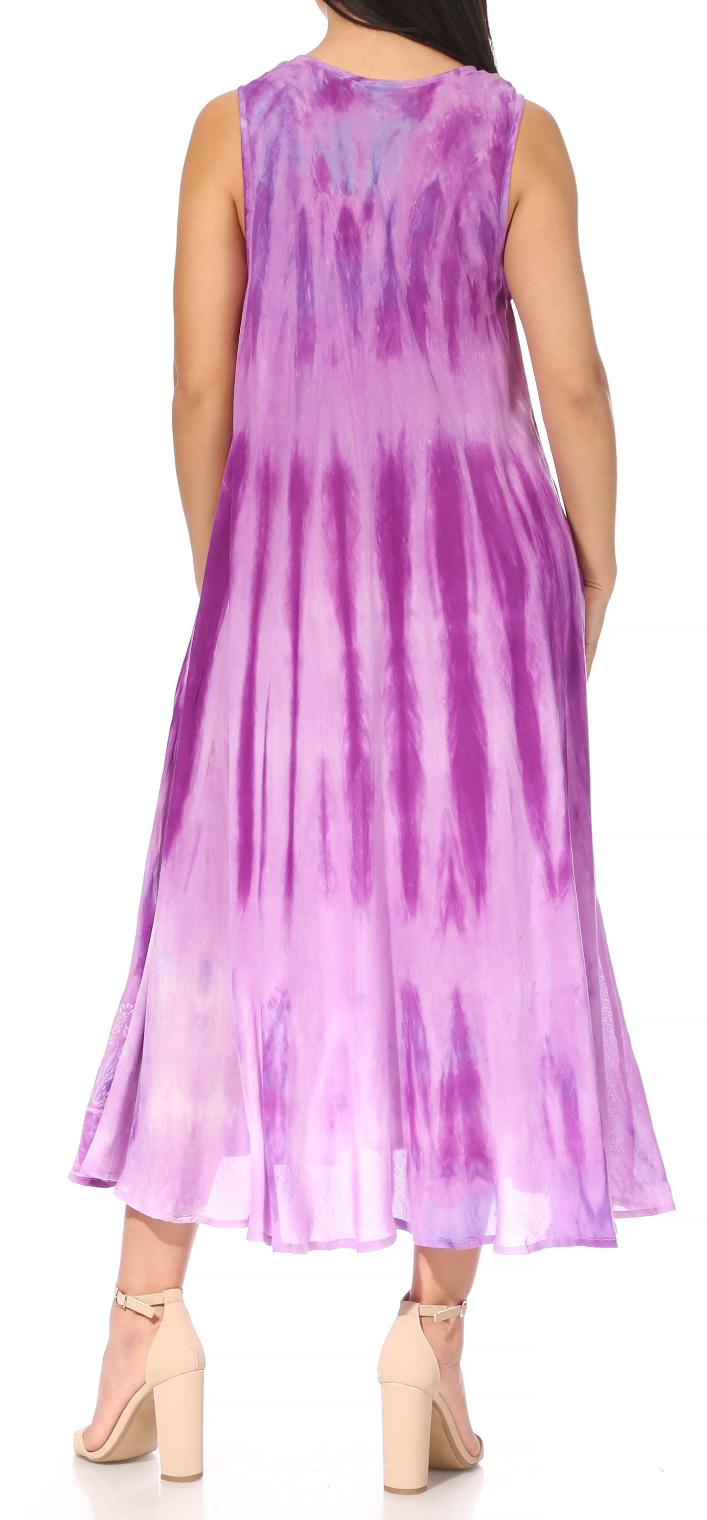 Sakkas Liza Women's Sleeveless Maxi Caftan Dress for Casual Summer Wear with Bohemian Flair and Handy Pockets - Concordia Style Boutique