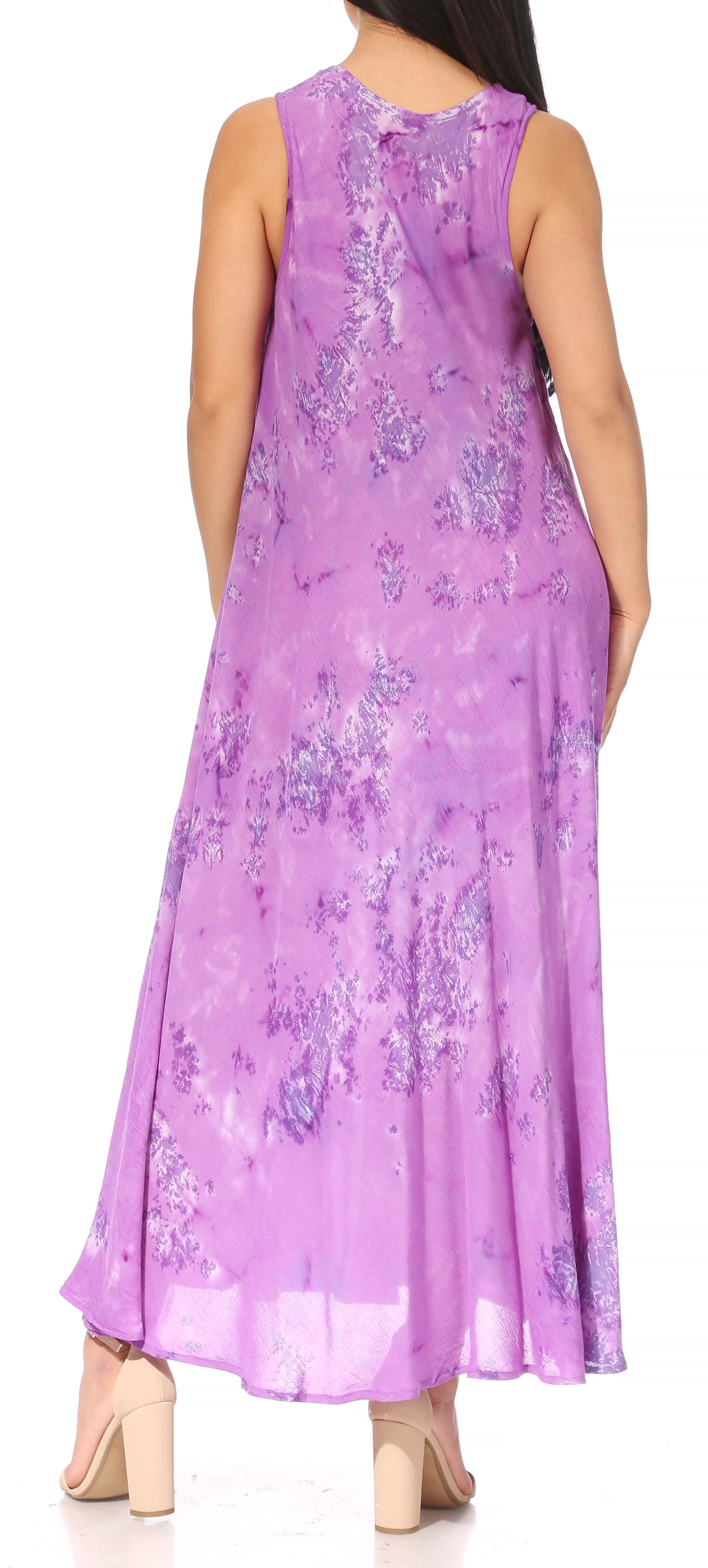 Sakkas Liza Women's Sleeveless Maxi Caftan Dress for Casual Summer Wear with Bohemian Flair and Handy Pockets - Concordia Style Boutique