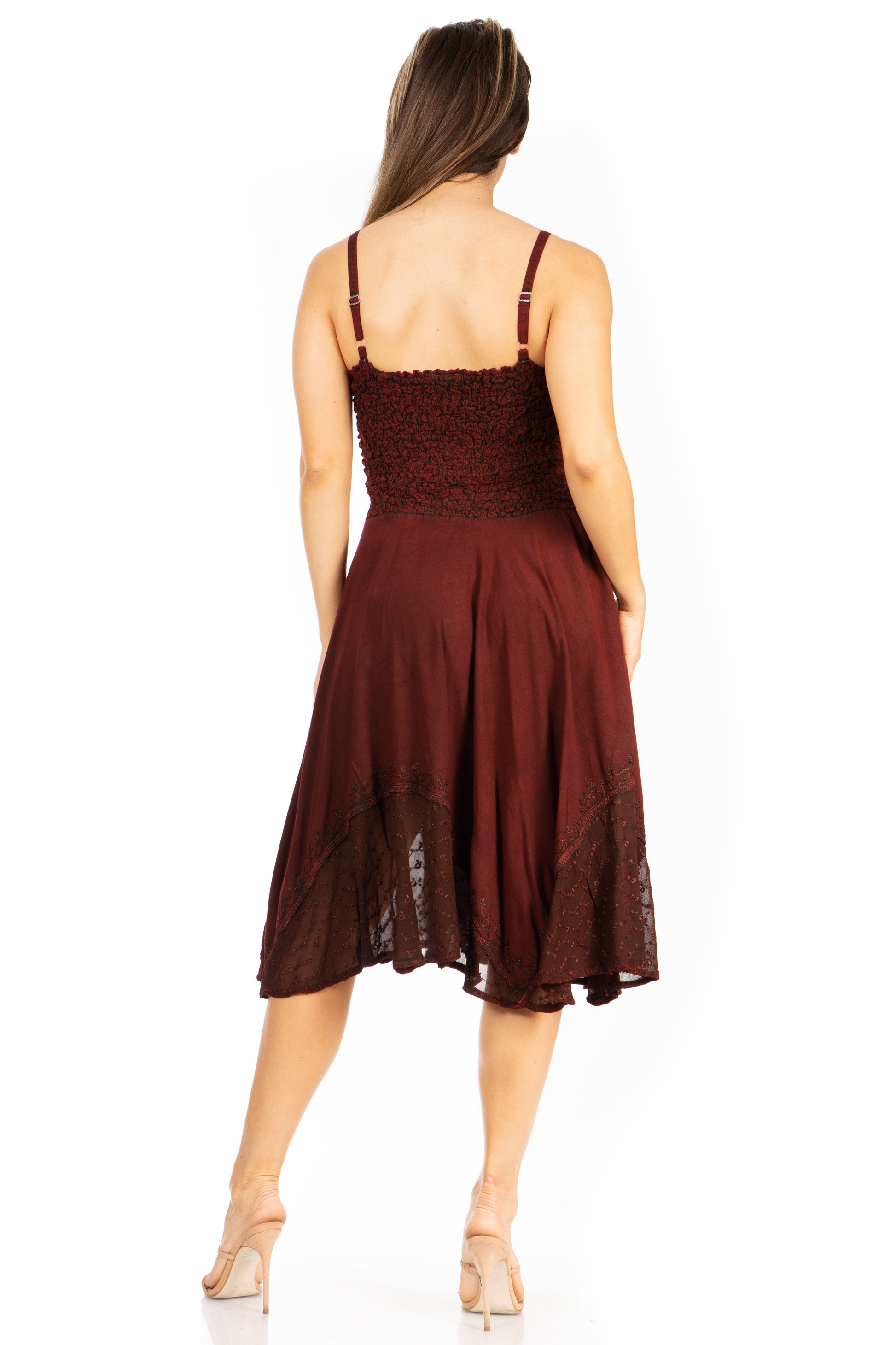 Sakkas Aphrodite Embroidered Batik Dress - Concordia Style Boutique