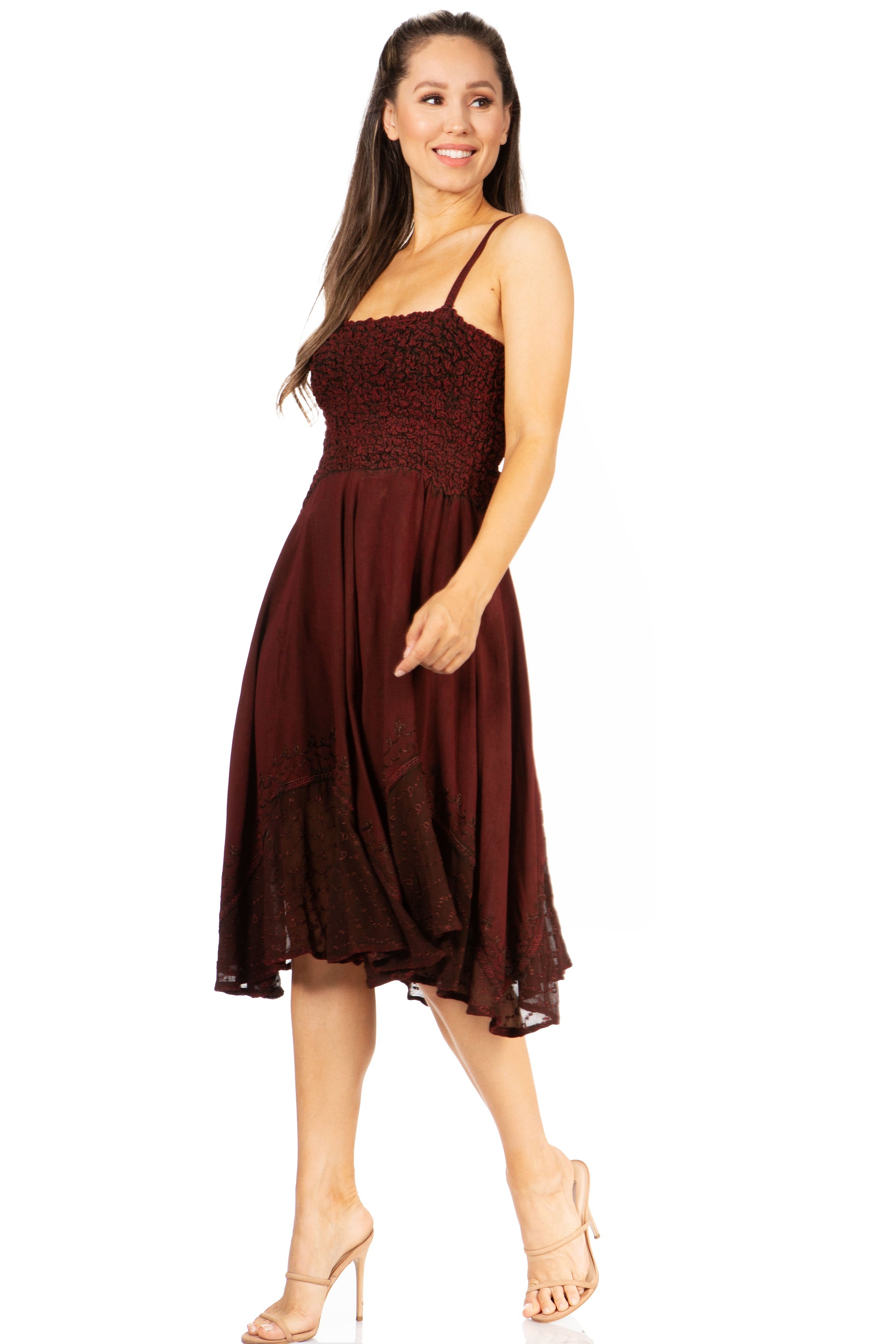 Sakkas Aphrodite Embroidered Batik Dress - Concordia Style Boutique