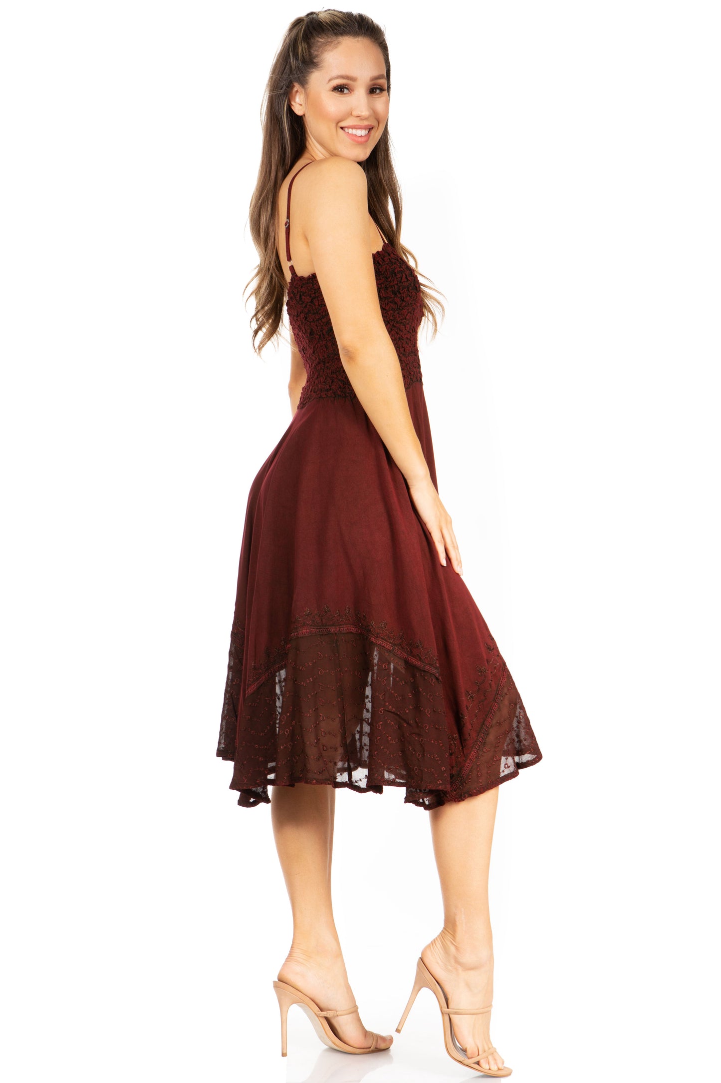 Sakkas Aphrodite Embroidered Batik Dress - Concordia Style Boutique