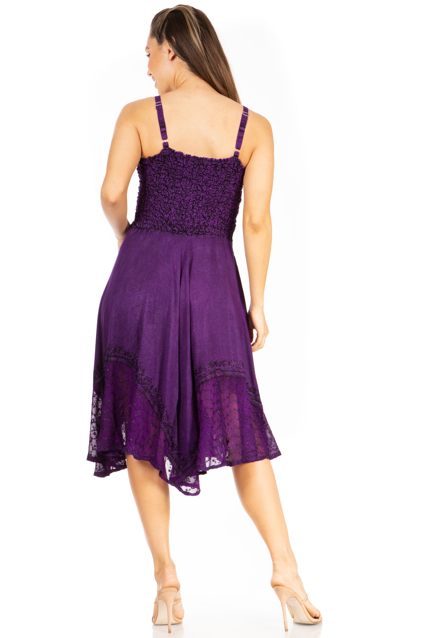 Sakkas Aphrodite Embroidered Batik Dress - Concordia Style Boutique