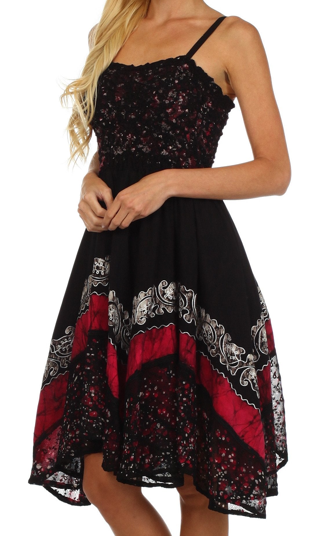 Sakkas Aphrodite Embroidered Batik Dress - Concordia Style Boutique