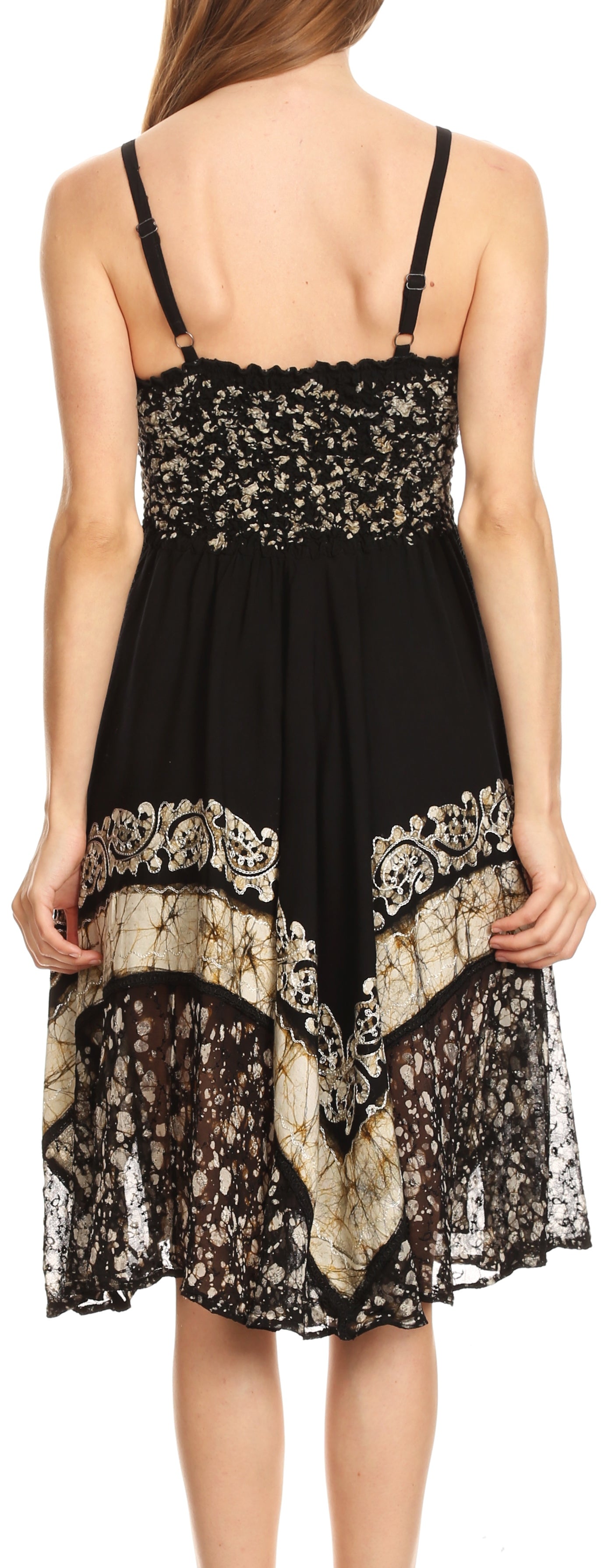 Sakkas Aphrodite Embroidered Batik Dress - Concordia Style Boutique
