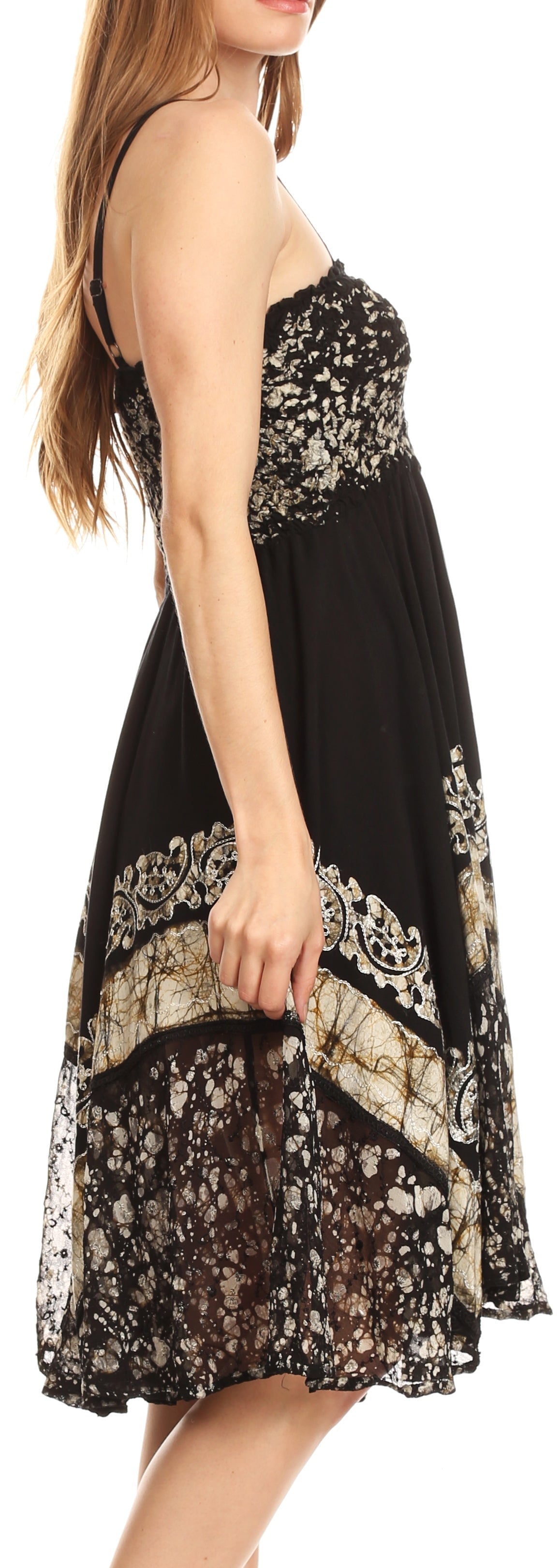 Sakkas Aphrodite Embroidered Batik Dress - Concordia Style Boutique