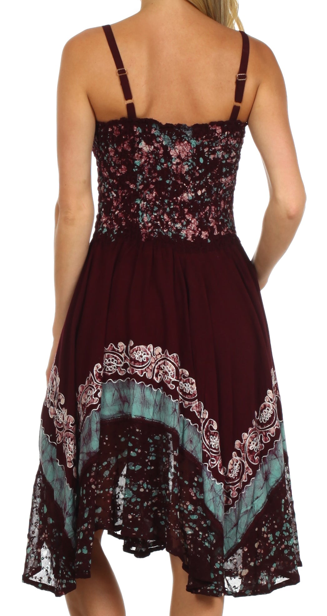 Sakkas Aphrodite Embroidered Batik Dress - Concordia Style Boutique